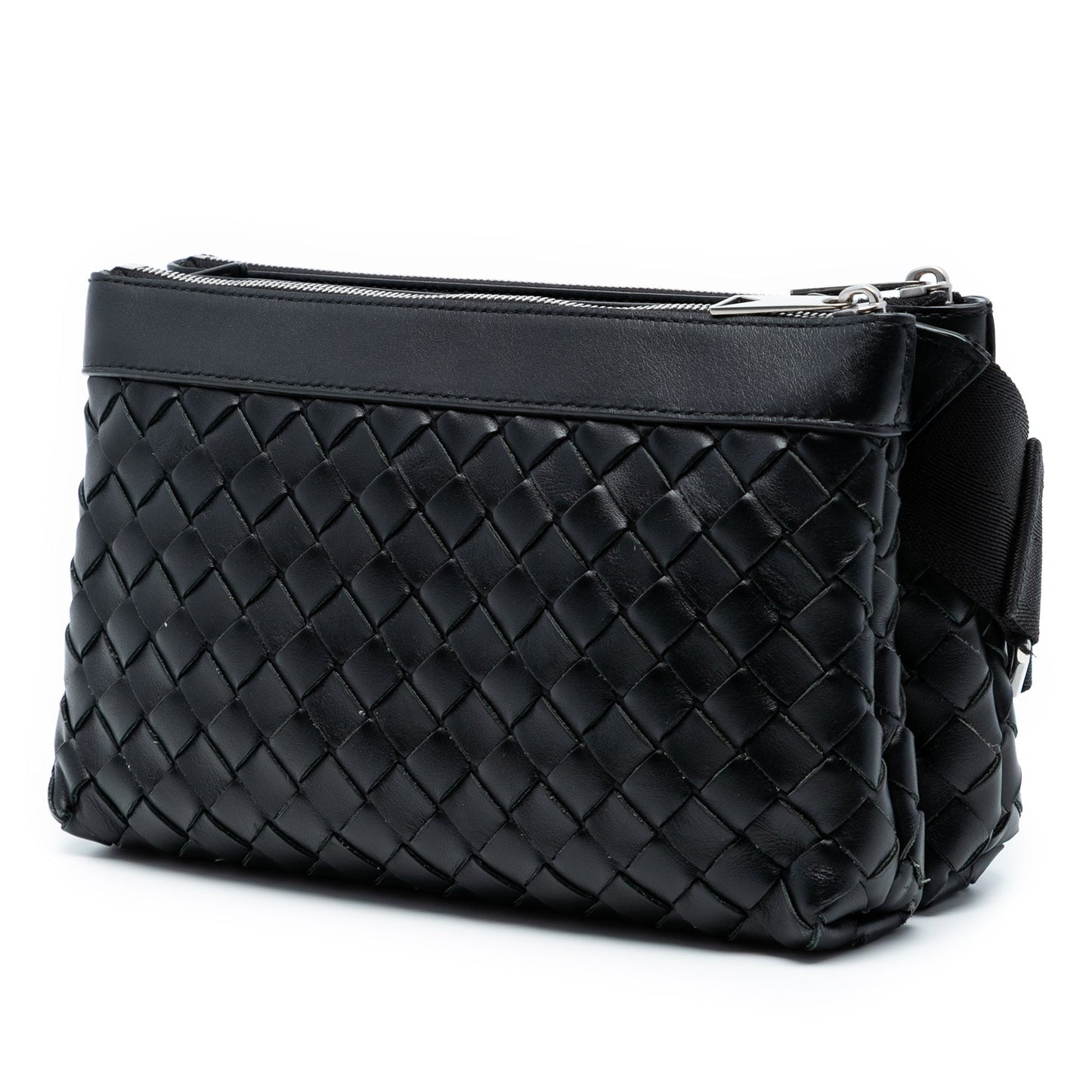 Bottega Veneta Leather Intrecciato Duo Crossbody