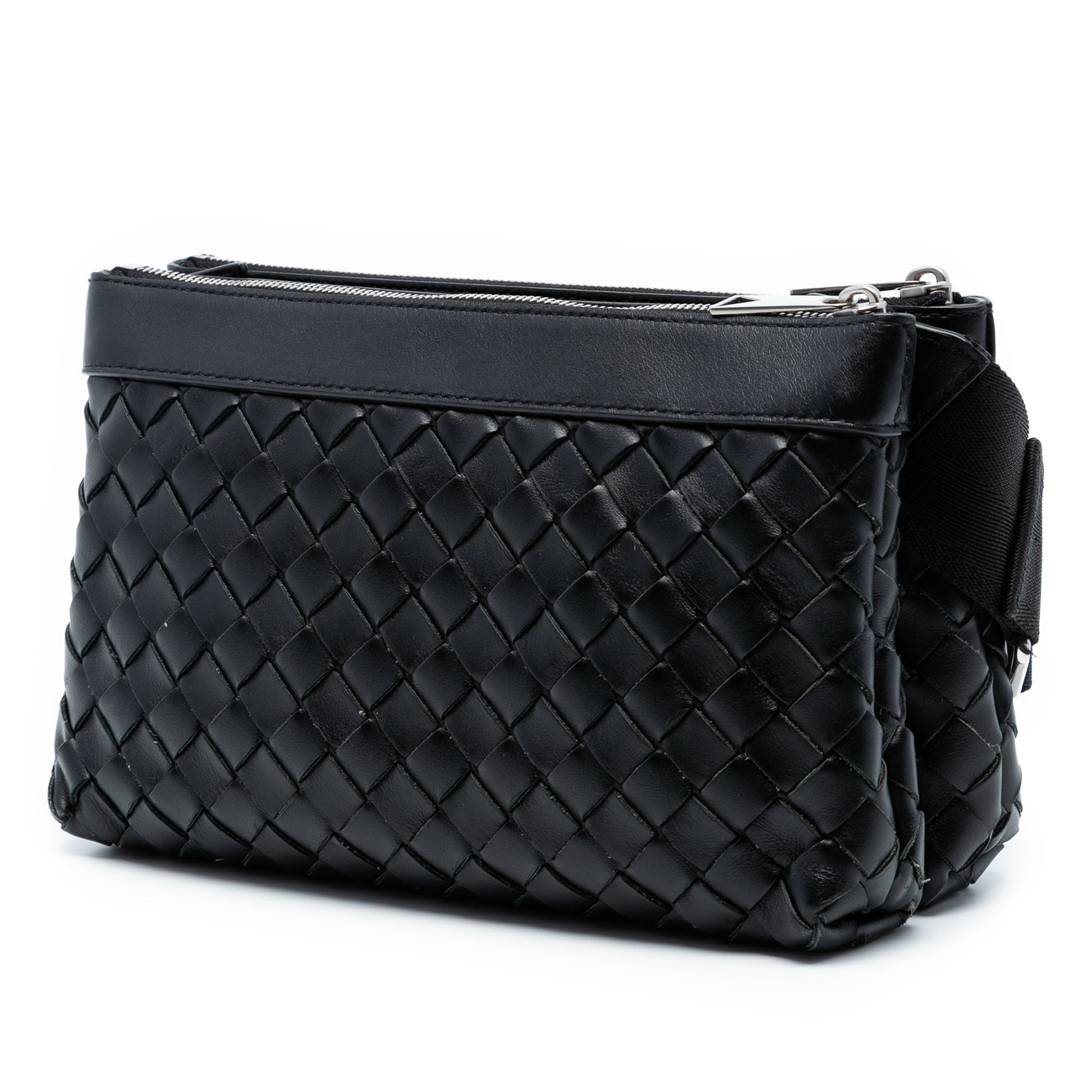Bottega Veneta Leather Intrecciato Duo Crossbody