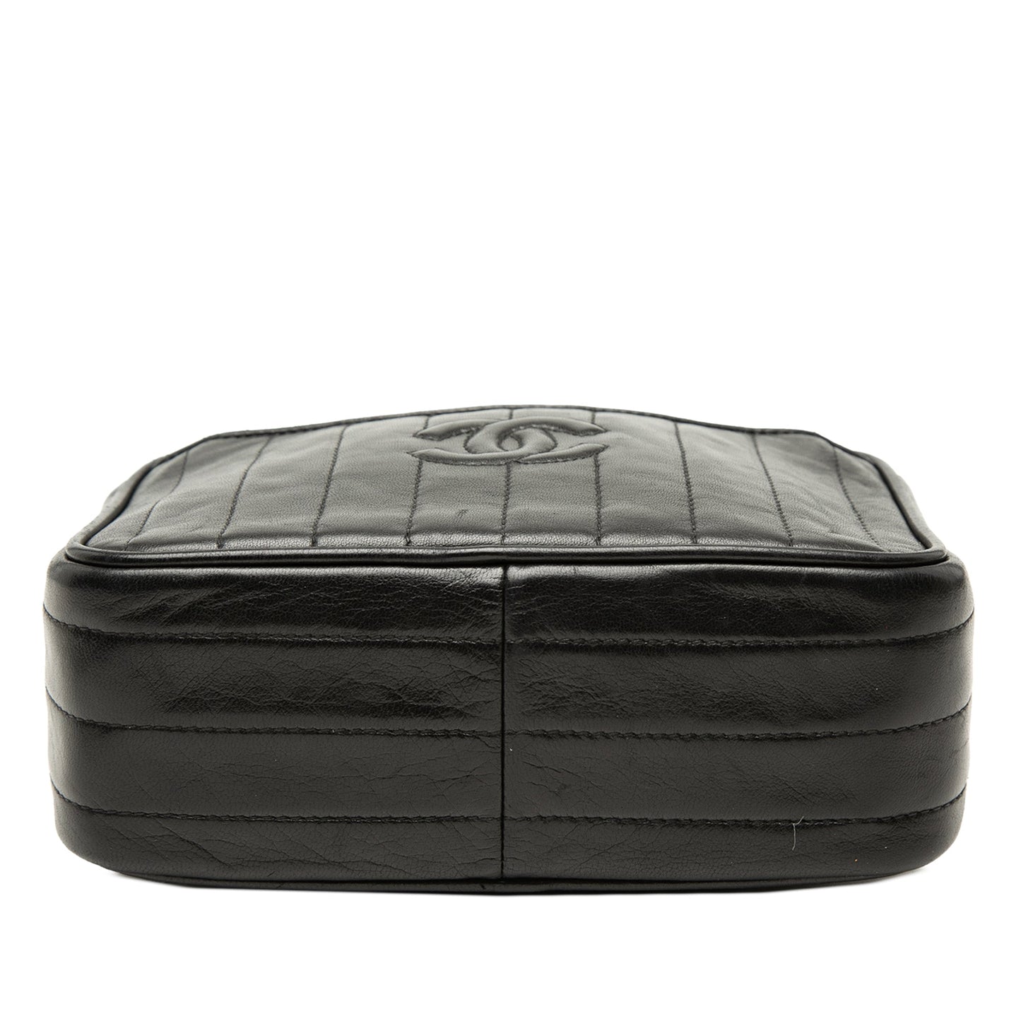 Chanel CC Vertical Quilted Lambskin Tassel Camera Bag