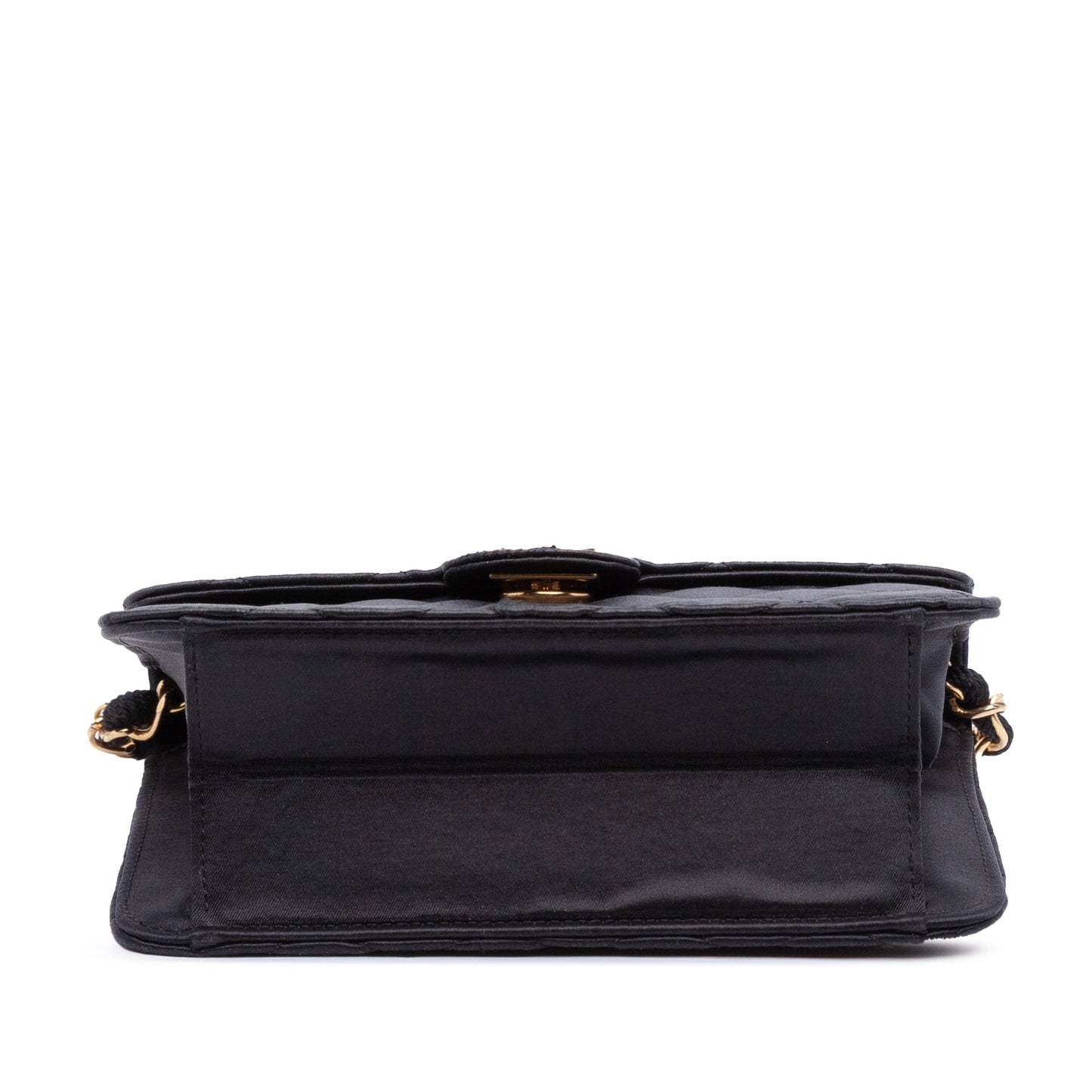 Chanel Mini Square Quilted Satin Single Flap