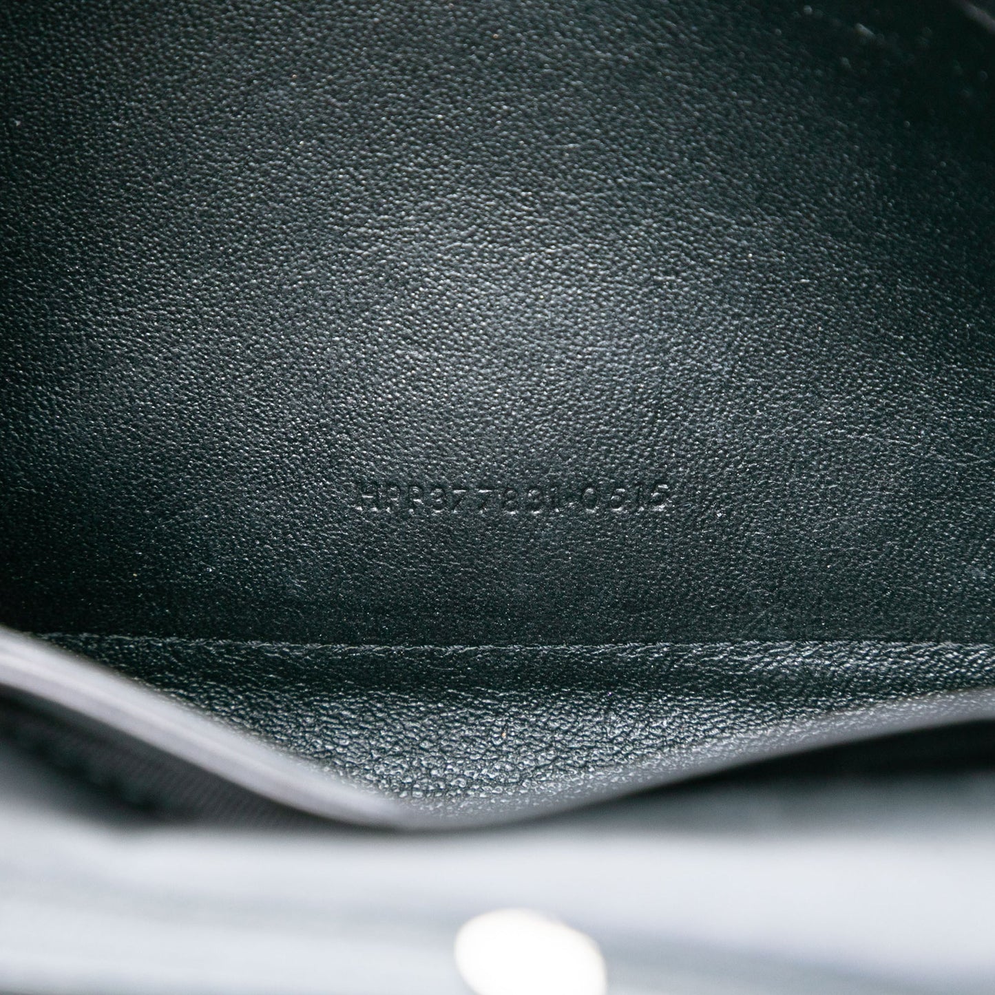 Saint Laurent Croc Embossed Leather Wallet On Chain
