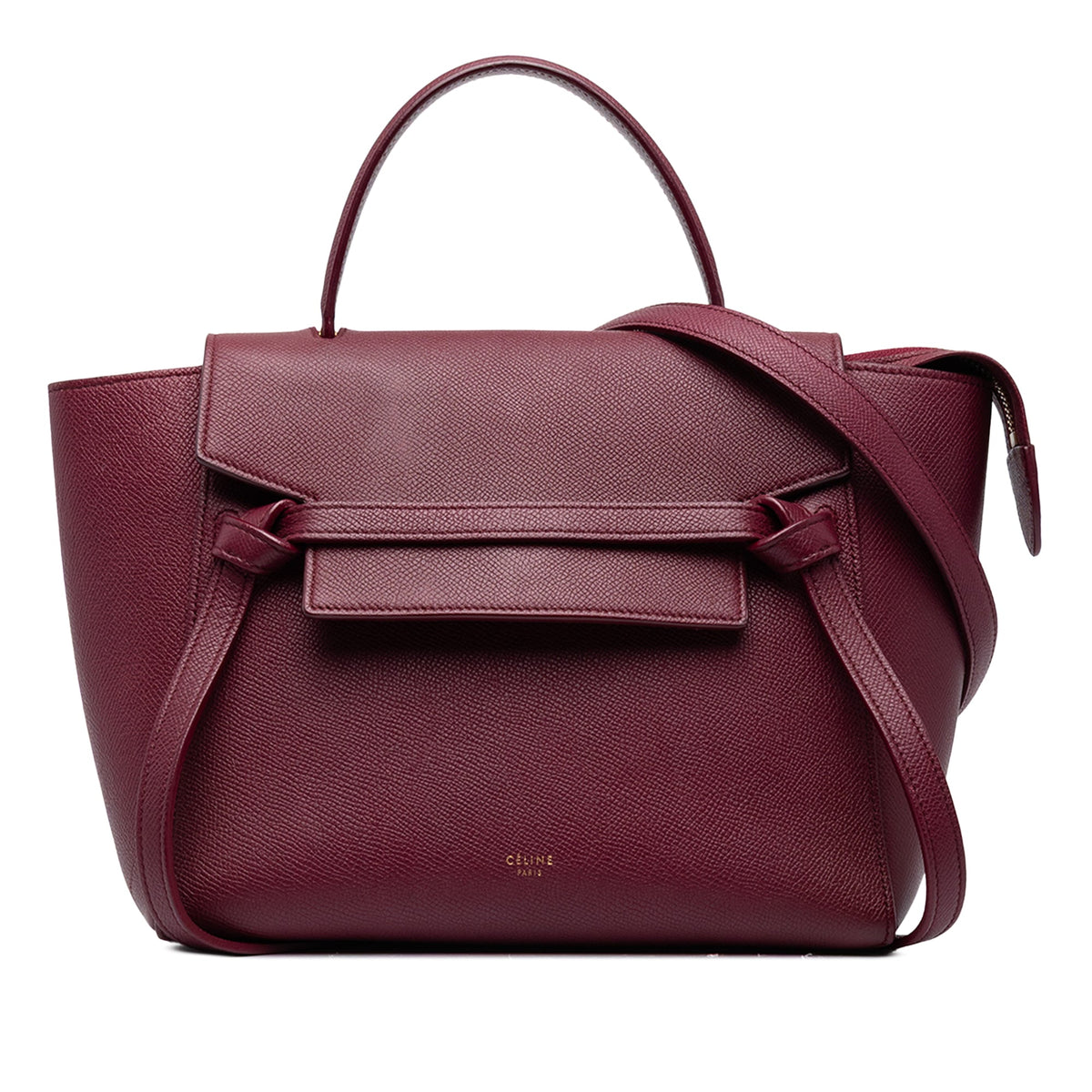 Celine Micro Grained Calfskin Belt Bag — Red