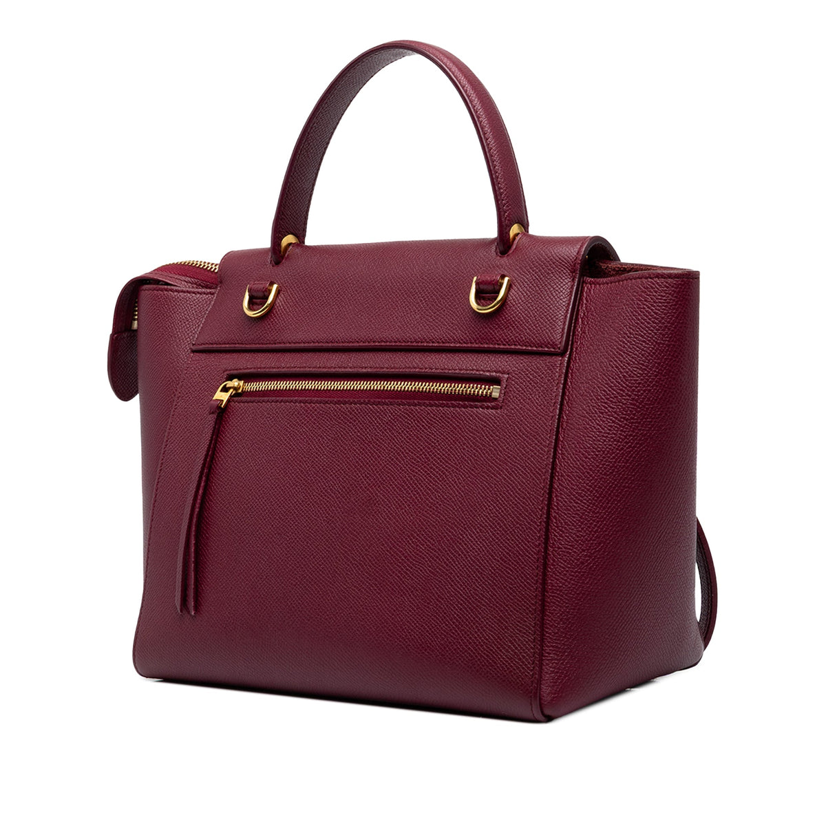 Celine Micro Grained Calfskin Belt Bag — Red