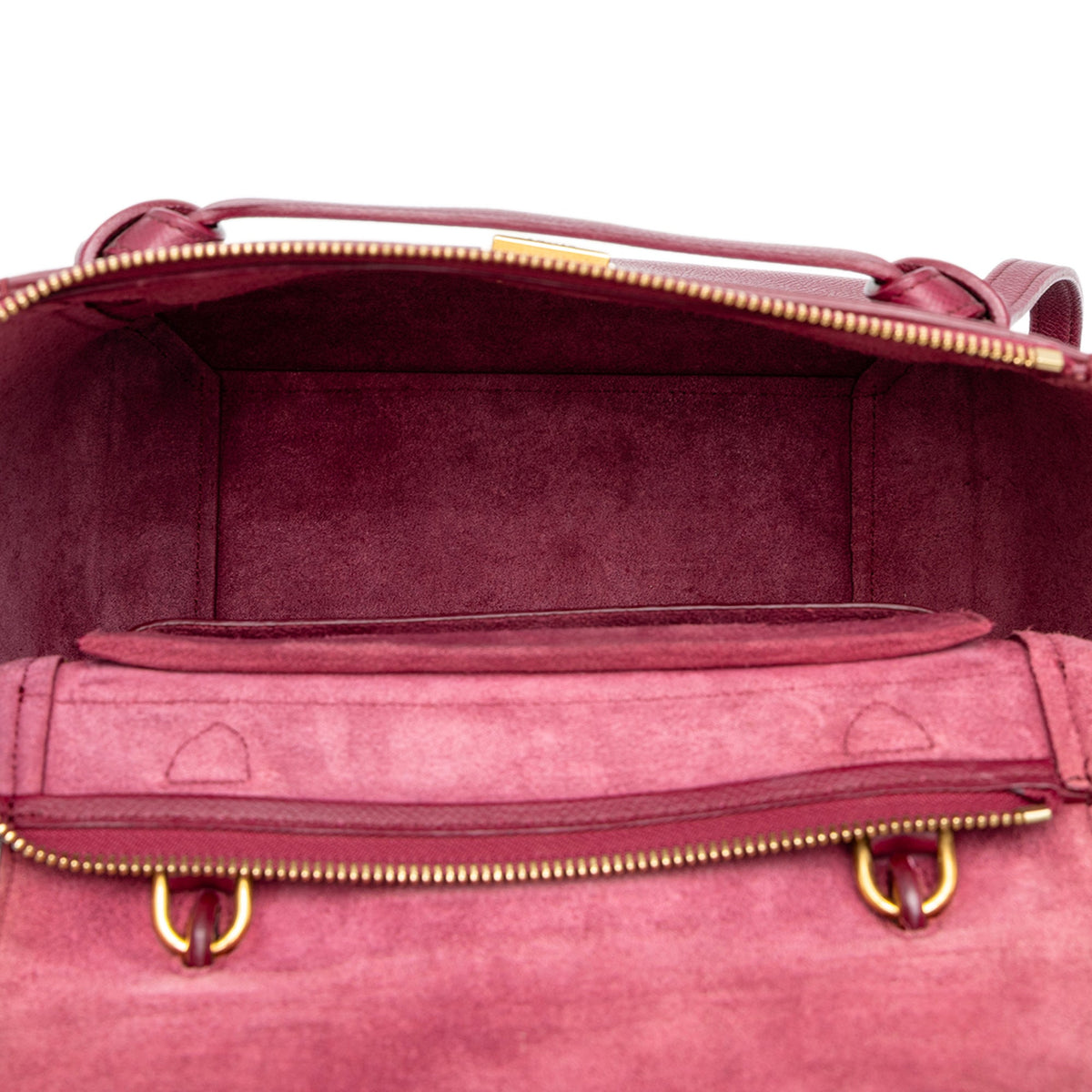 Celine Micro Grained Calfskin Belt Bag — Red