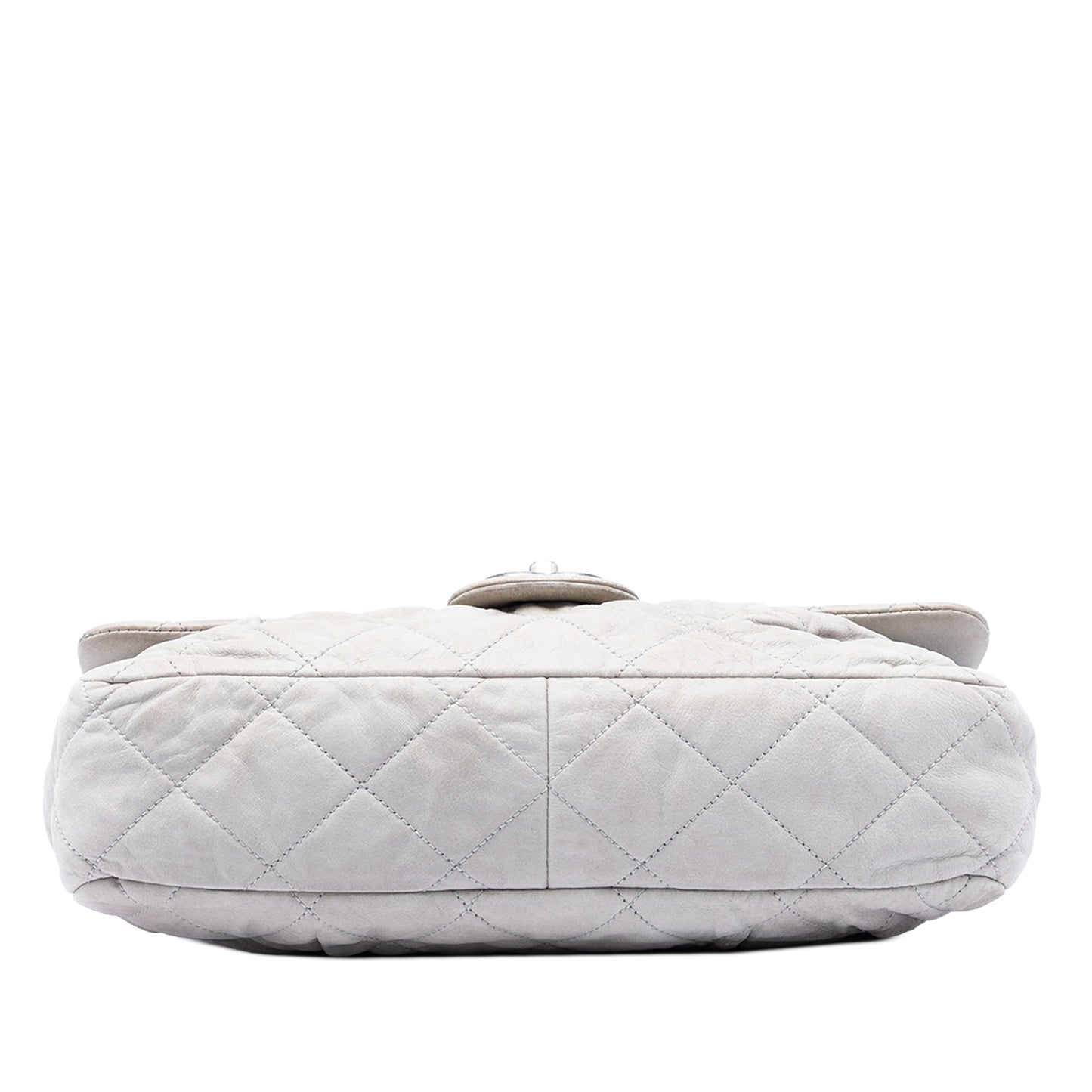 Large Quilted Iridescent Calfskin Coco Pleats Flap