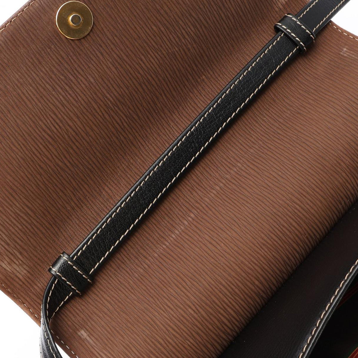 LOEWE Bicolor Leather Velazquez Twist Top Handle Bag — Black