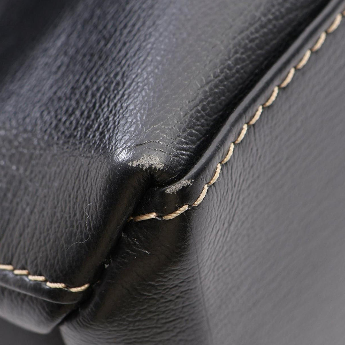 LOEWE Bicolor Leather Velazquez Twist Top Handle Bag — Black