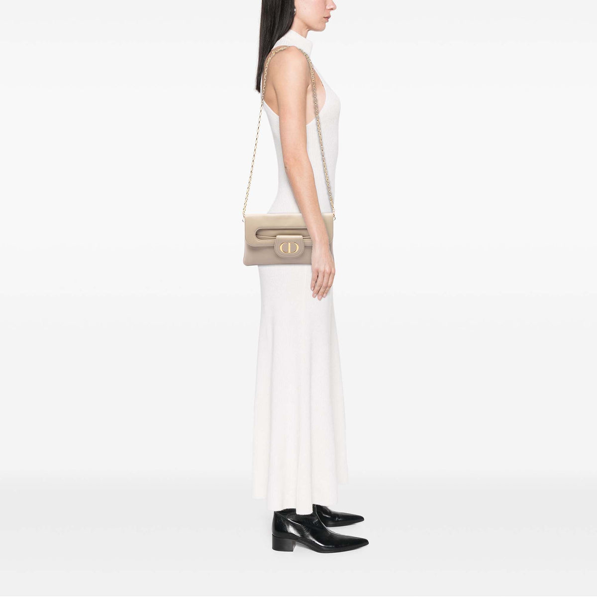 Dior Medium Calfskin DiorDouble Chain Bag