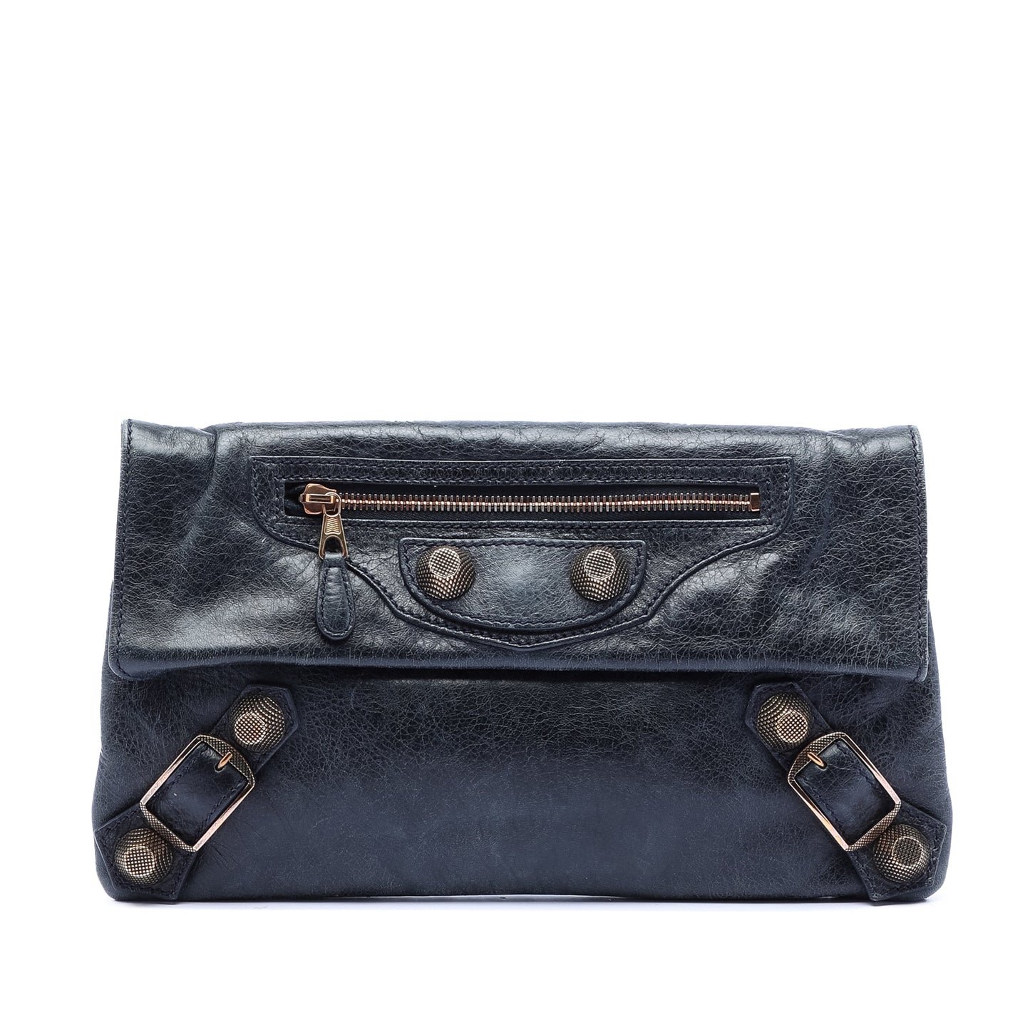 Balenciaga Lambskin Motocross Giant 21 Envelope Clutch