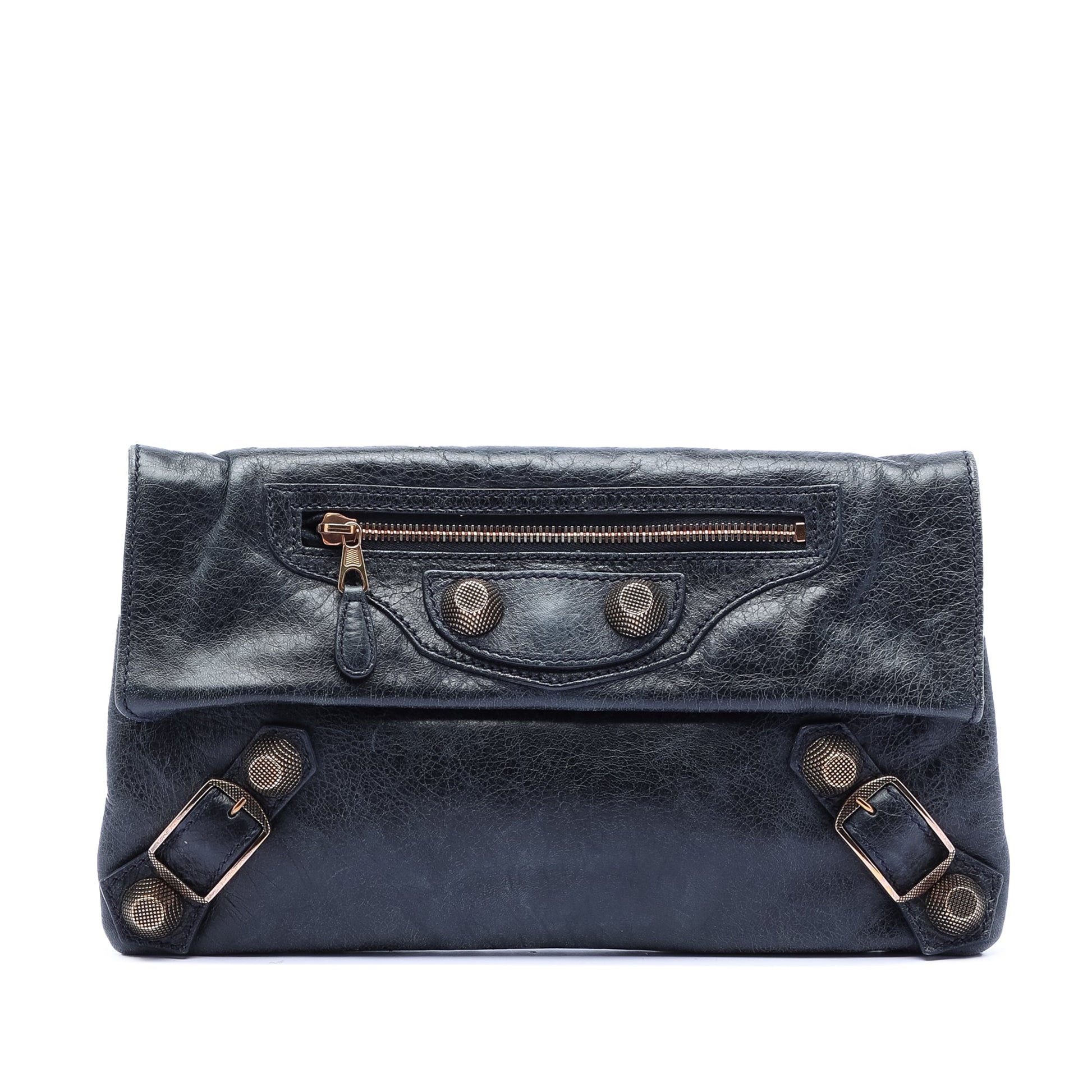 Balenciaga Lambskin Motocross Giant 21 Envelope Clutch