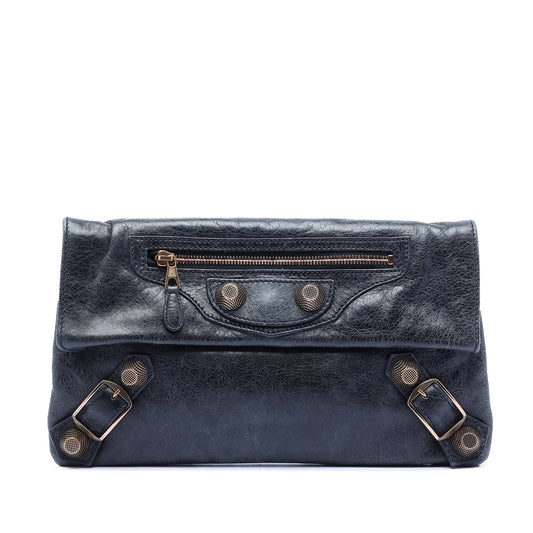 Balenciaga Lambskin Motocross Giant 21 Envelope Clutch