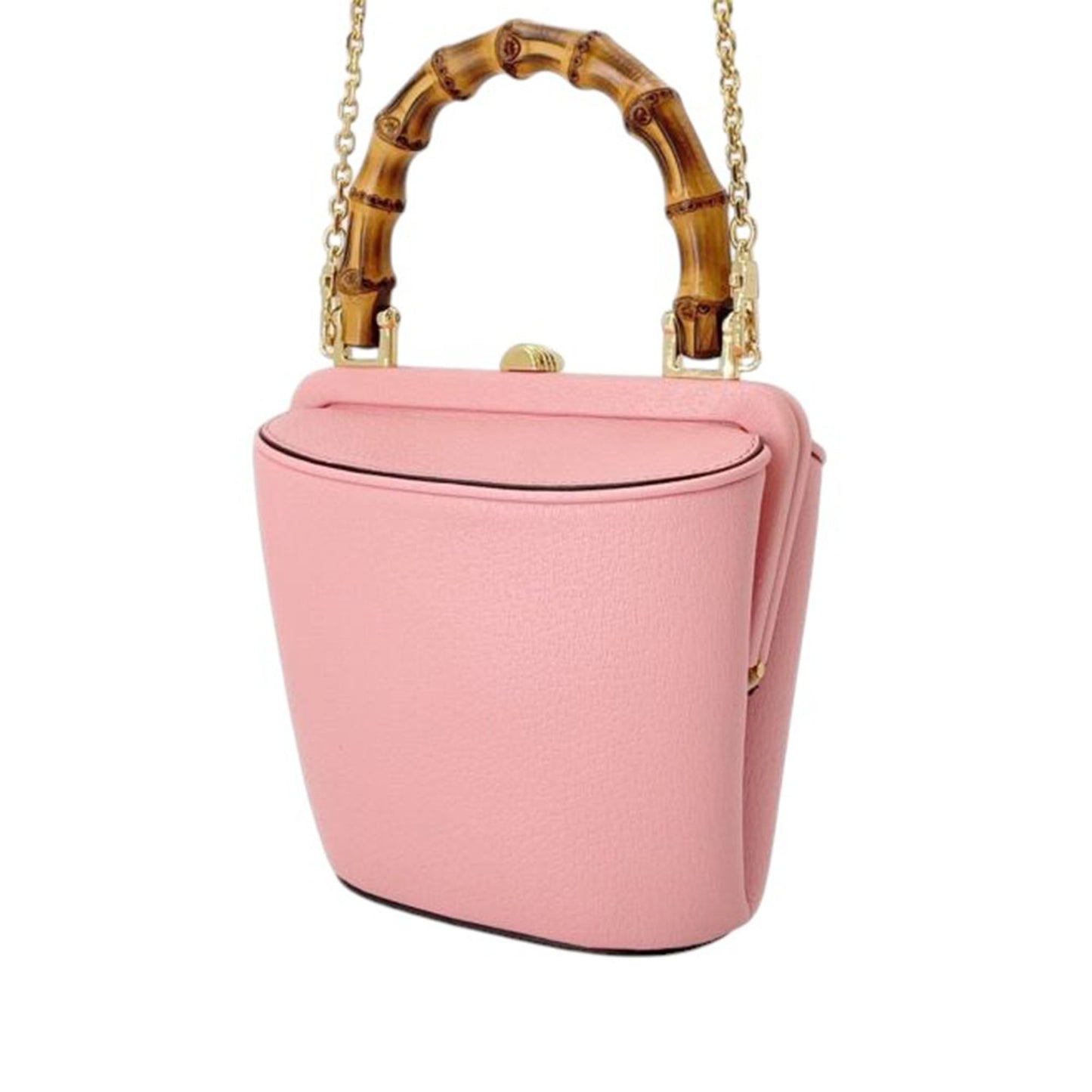 Gucci Mini Dollar Calfskin Bamboo Marina Bucket Bag