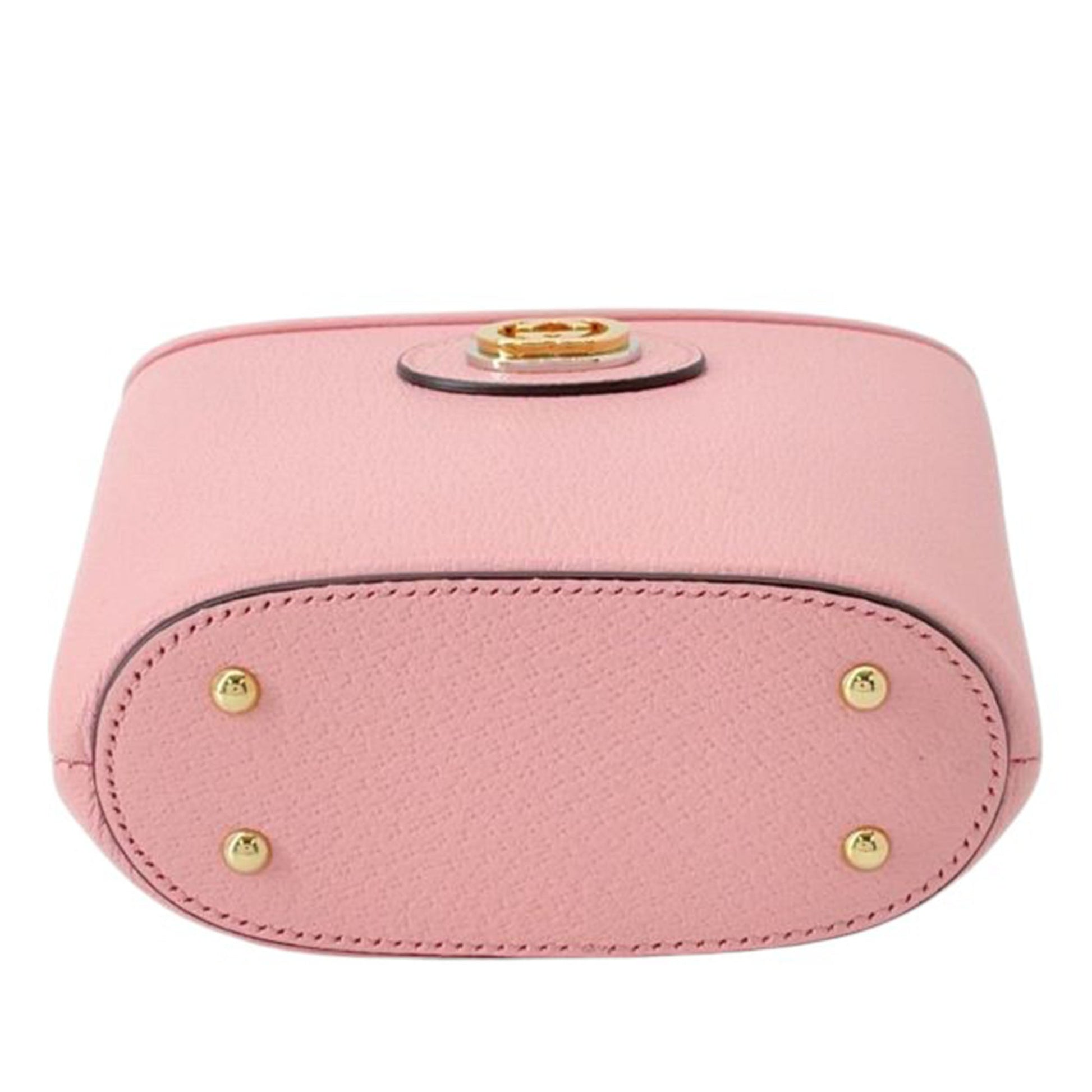Gucci Mini Dollar Calfskin Bamboo Marina Bucket Bag