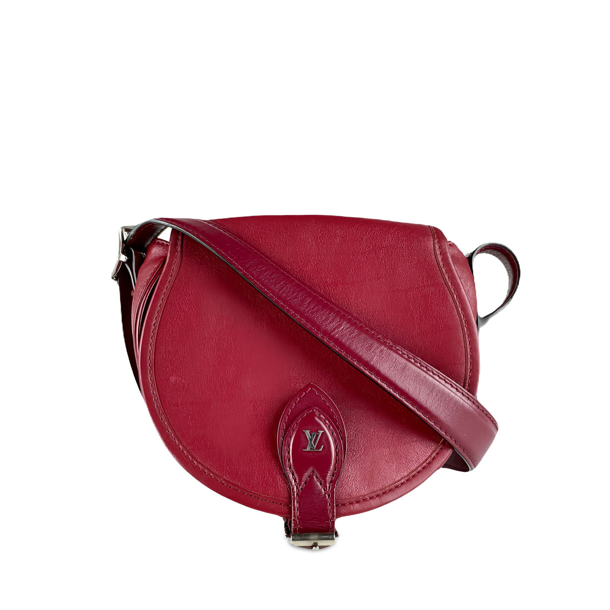 Louis Vuitton Calfskin Tambourin — Red