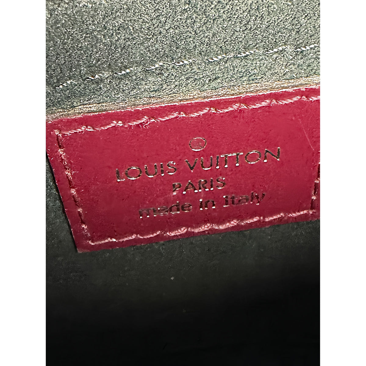 Louis Vuitton Calfskin Tambourin — Red