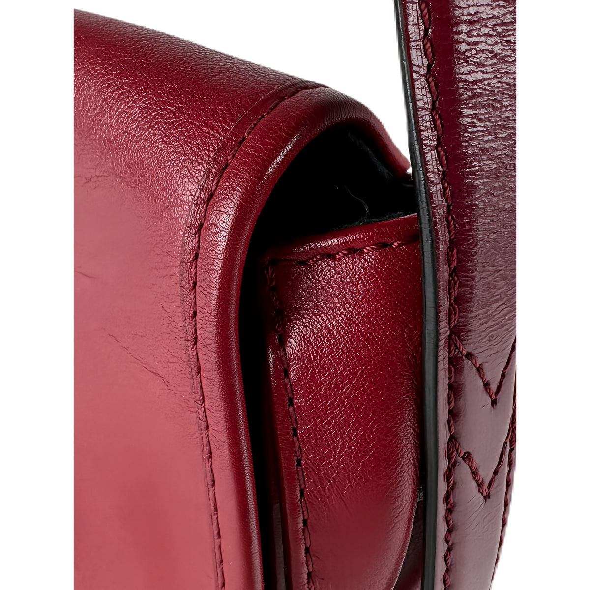 Louis Vuitton Calfskin Tambourin — Red