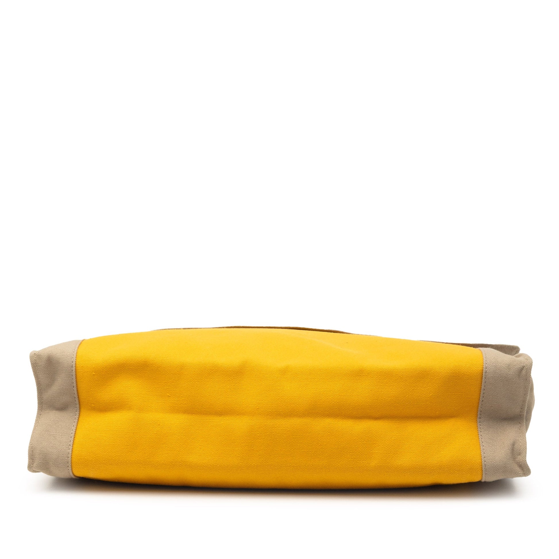 Bicolor Canvas Tapis de Selle Clutch