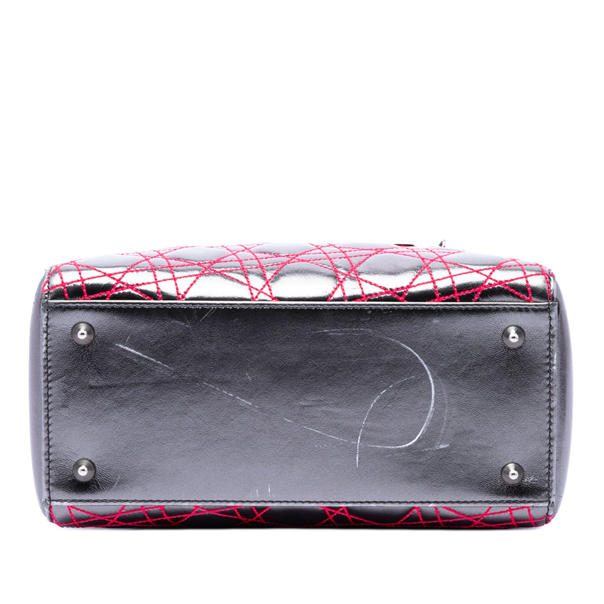 Dior Anselm Reyle Medium Metallic Lambskin Cannage Lady Dior