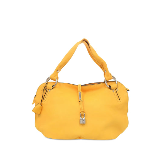 Celine Leather Bittersweet Hobo — Yellow