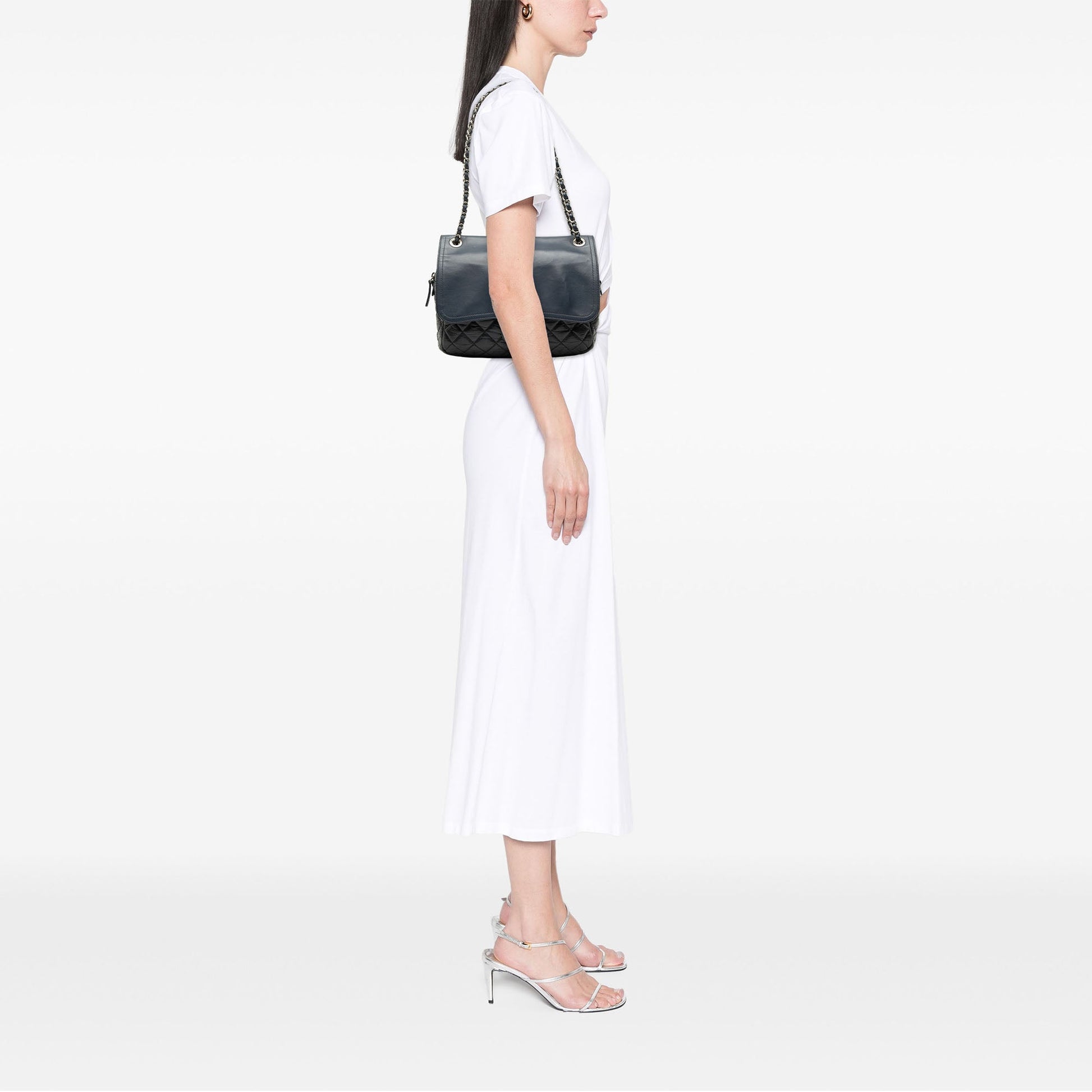 Chanel Quilted Calfskin Easy Zip Flap