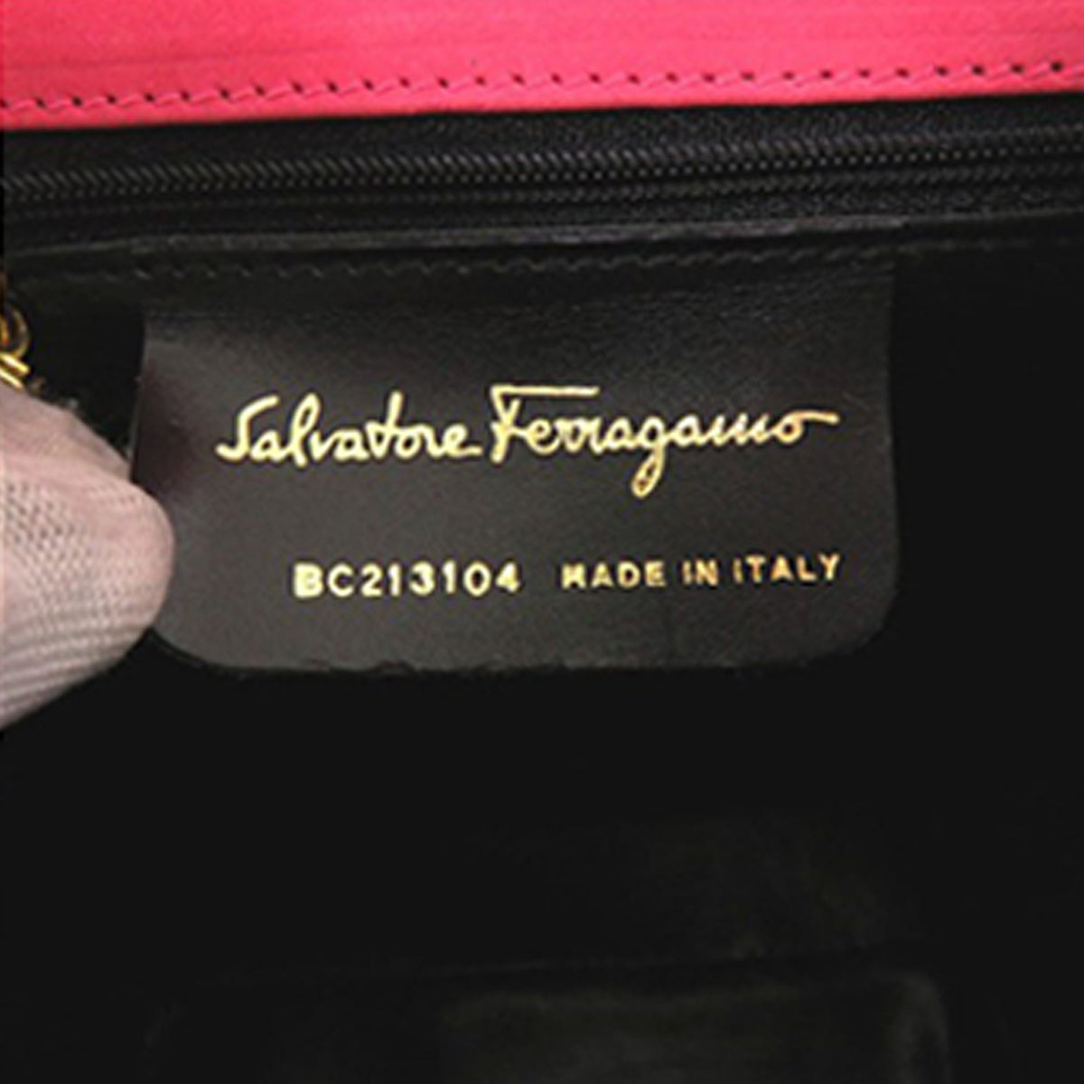 Ferragamo Suede Vara Bow Top Handle Bag