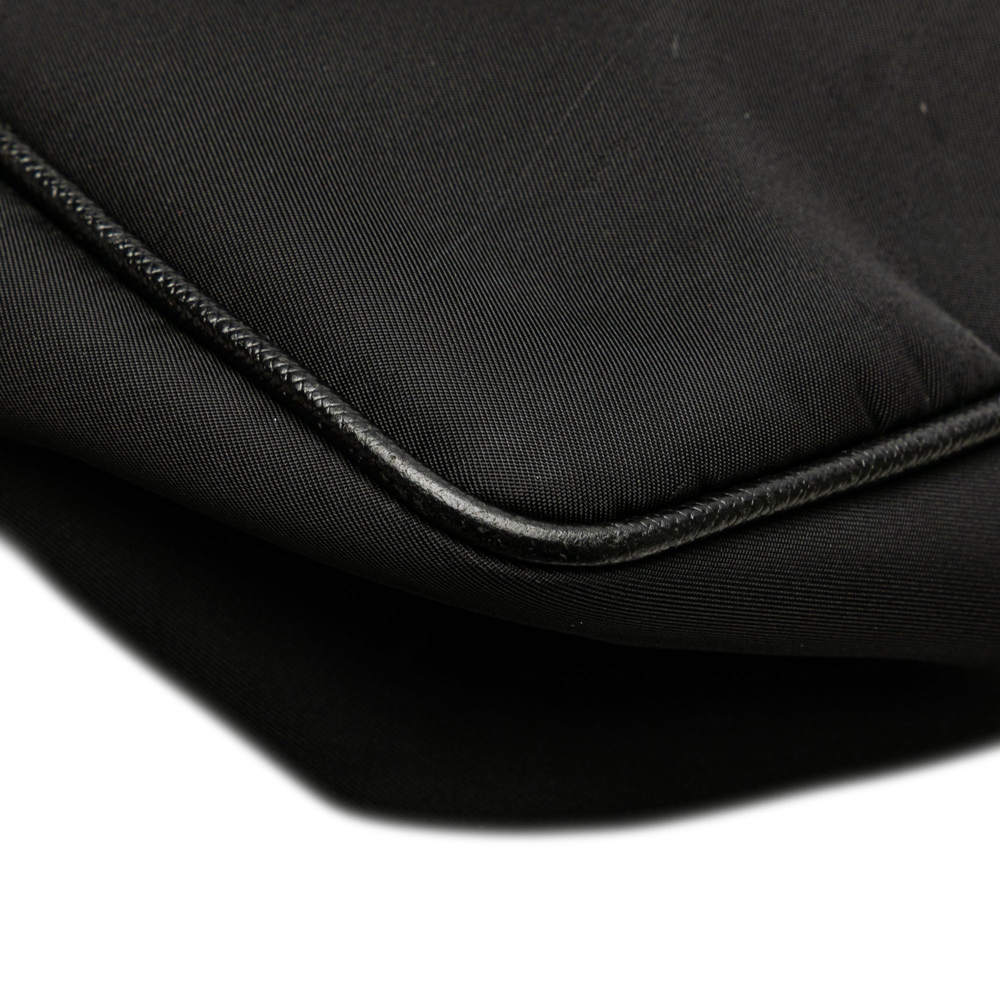Prada Saffiano Trimmed Re Nylon Zip Top Crossbody