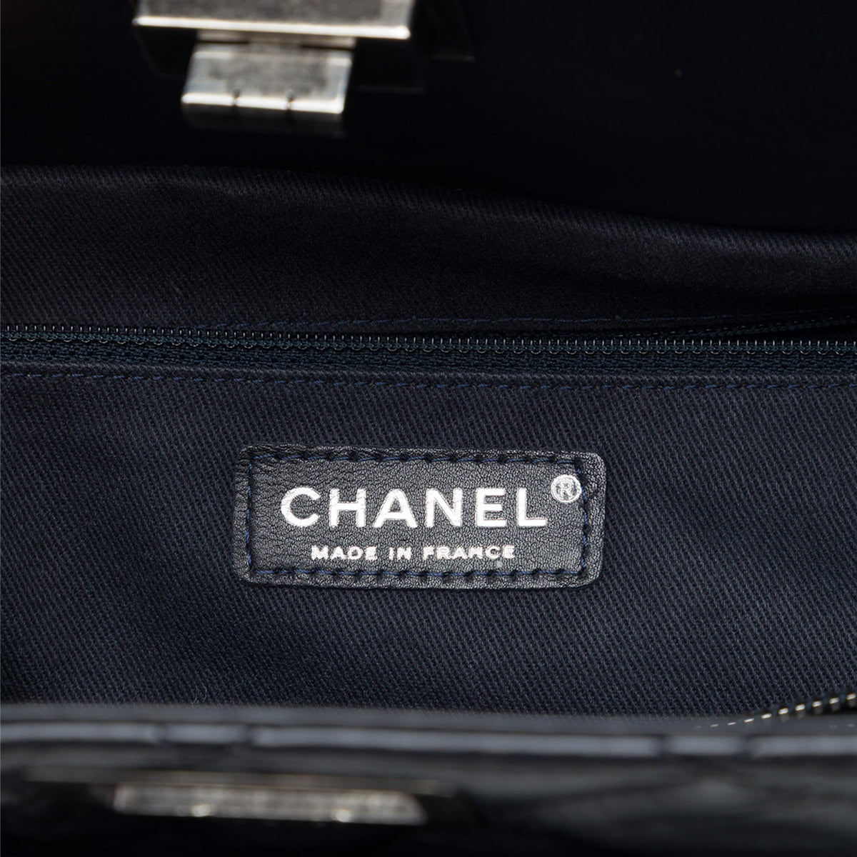 Chanel Quilted Aged Calfskin Reissue 2.55 Tote — Blue