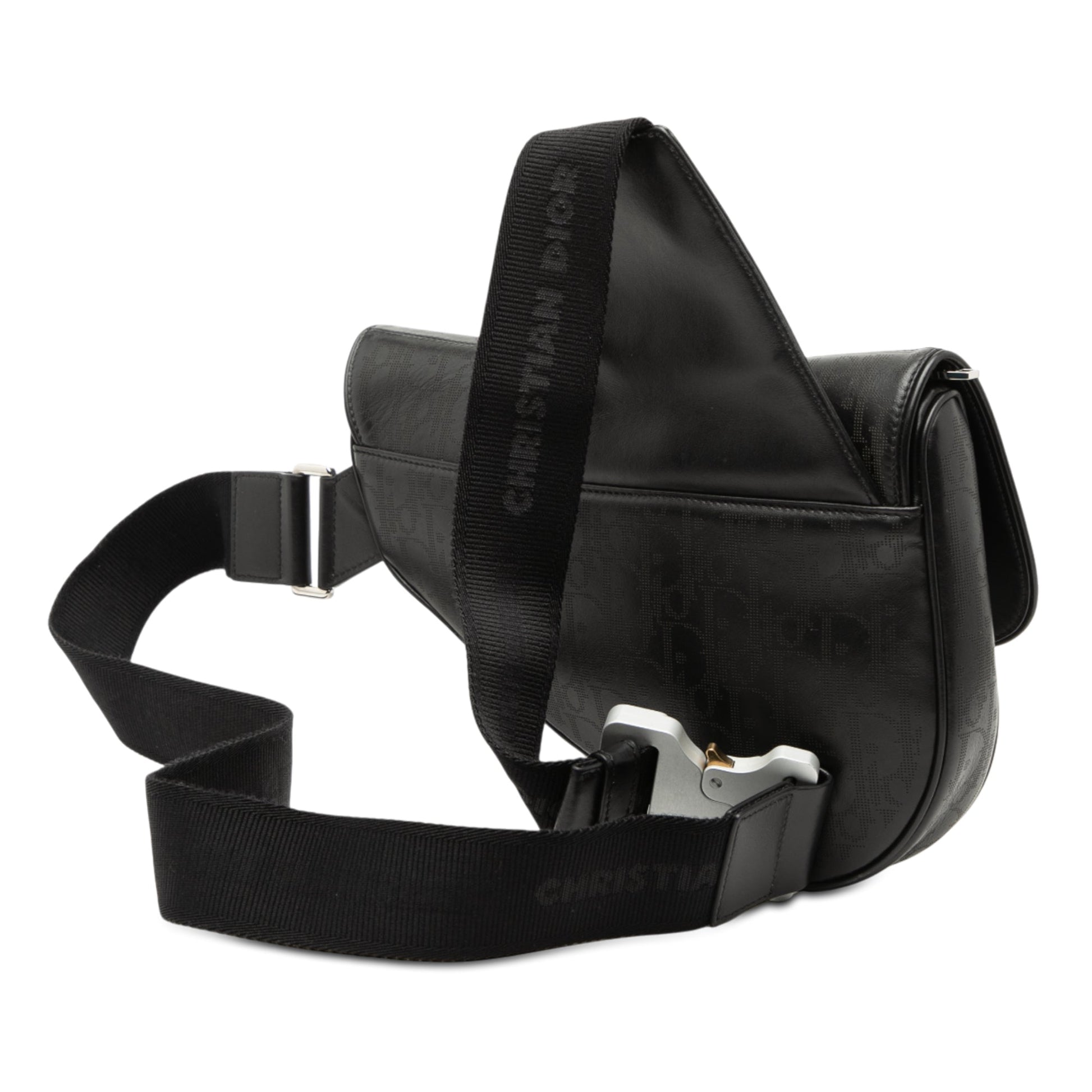 Dior Oblique Perforated Calfskin Galaxy Saddle Bag