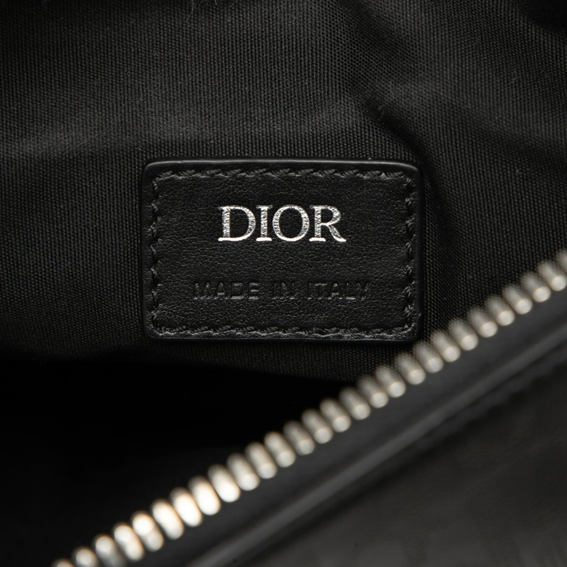Dior Oblique Perforated Calfskin Galaxy Saddle Bag