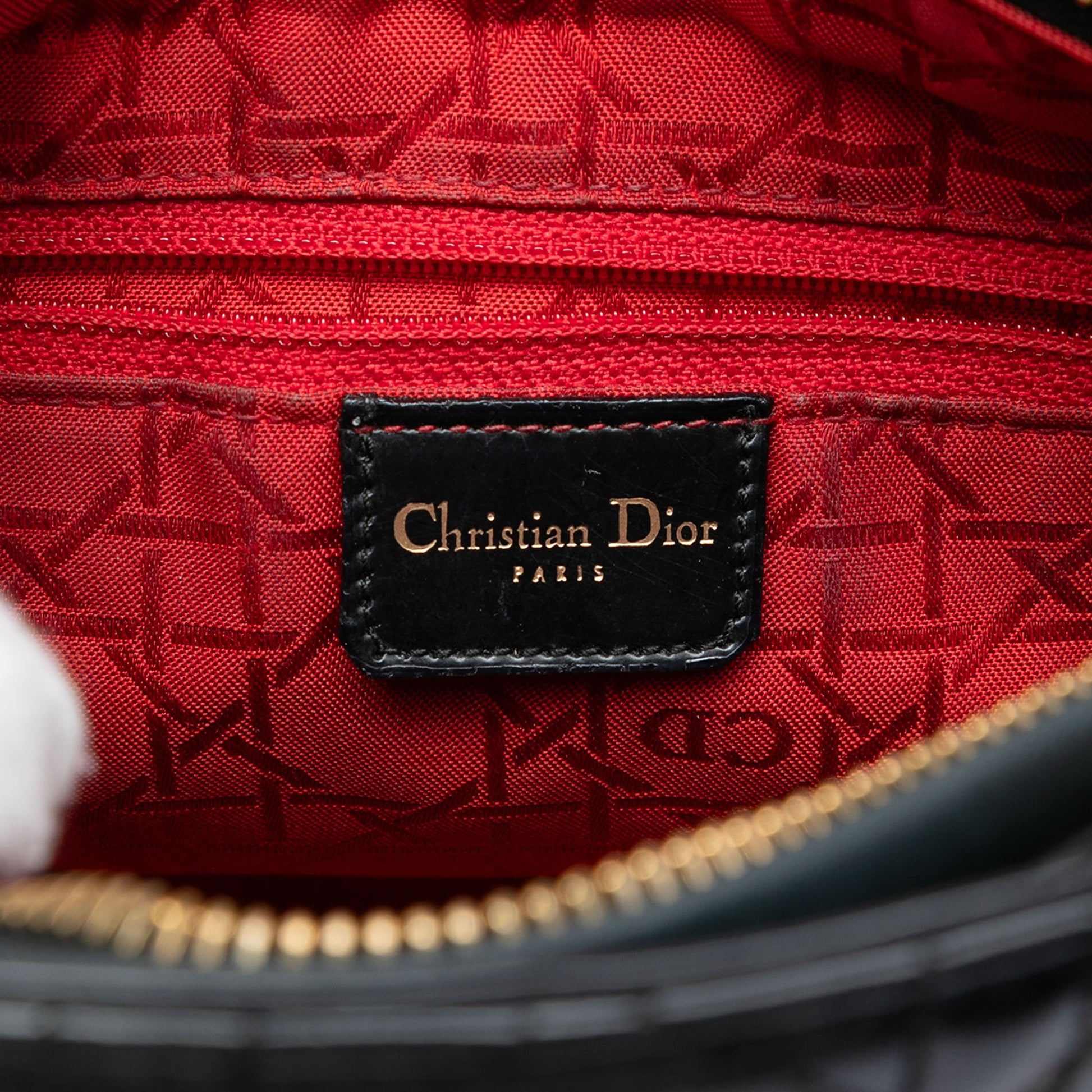 Dior Medium Patent Cannage Lady Dior