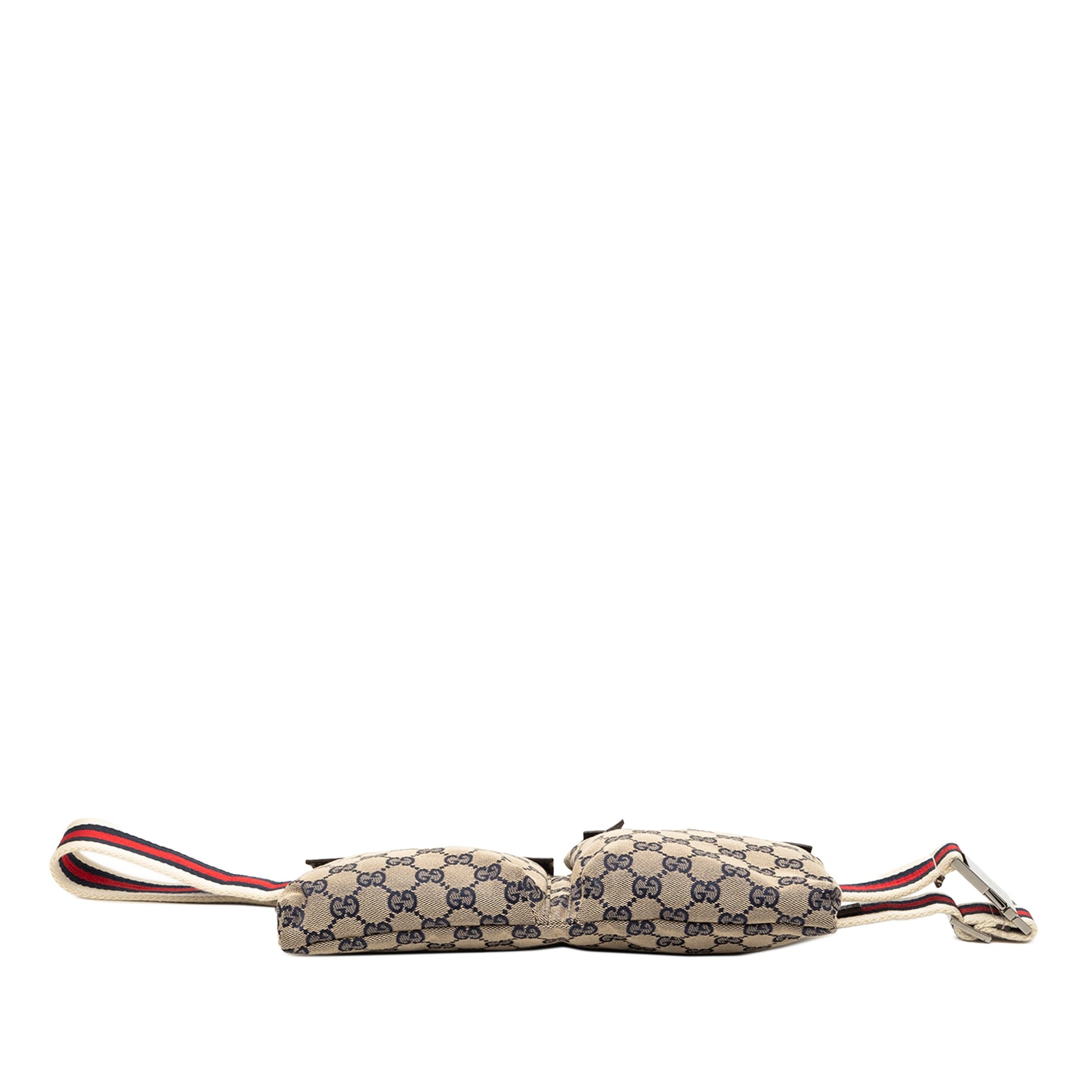 Gucci GG Canvas Web Double Pocket Belt Bag