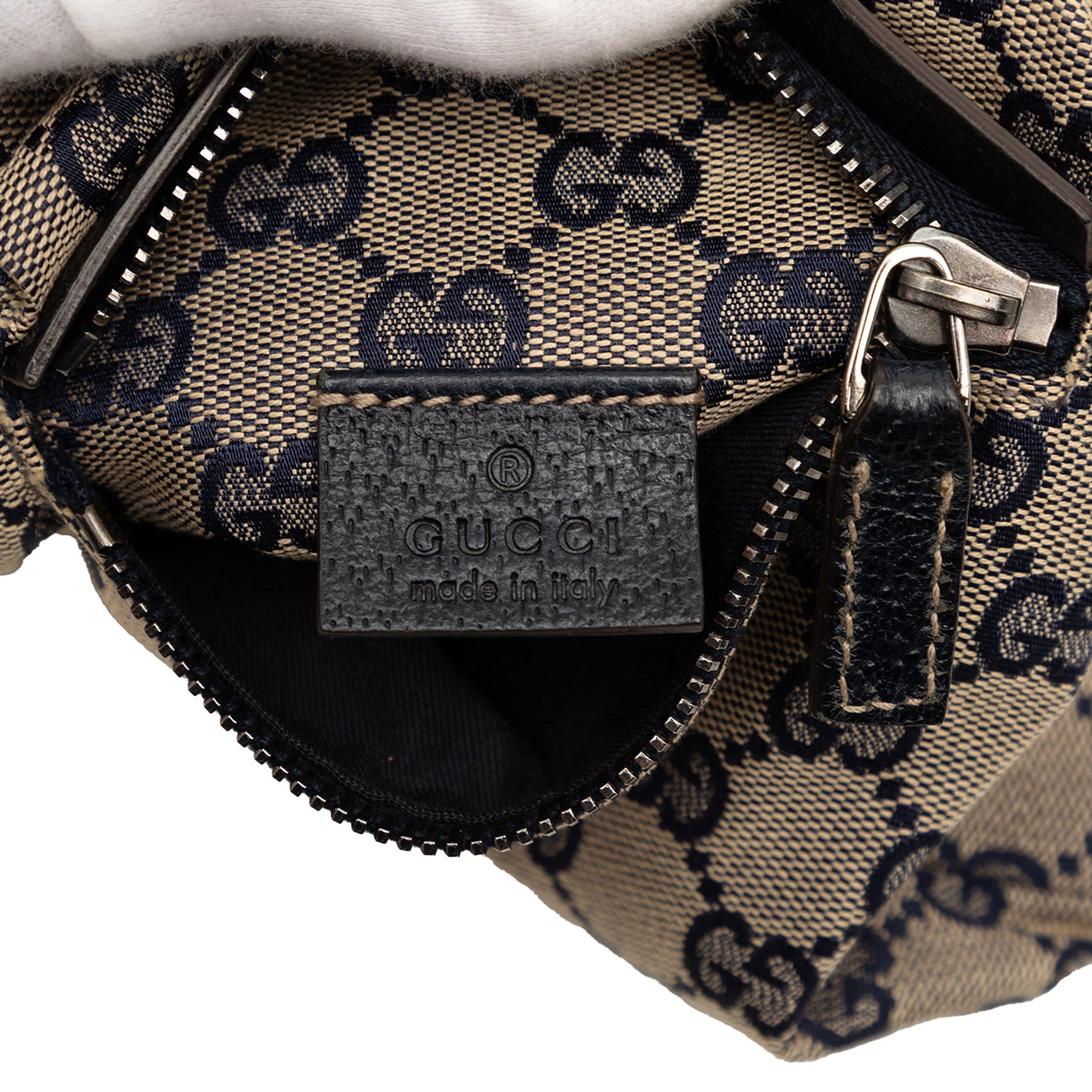 Gucci GG Canvas Web Double Pocket Belt Bag