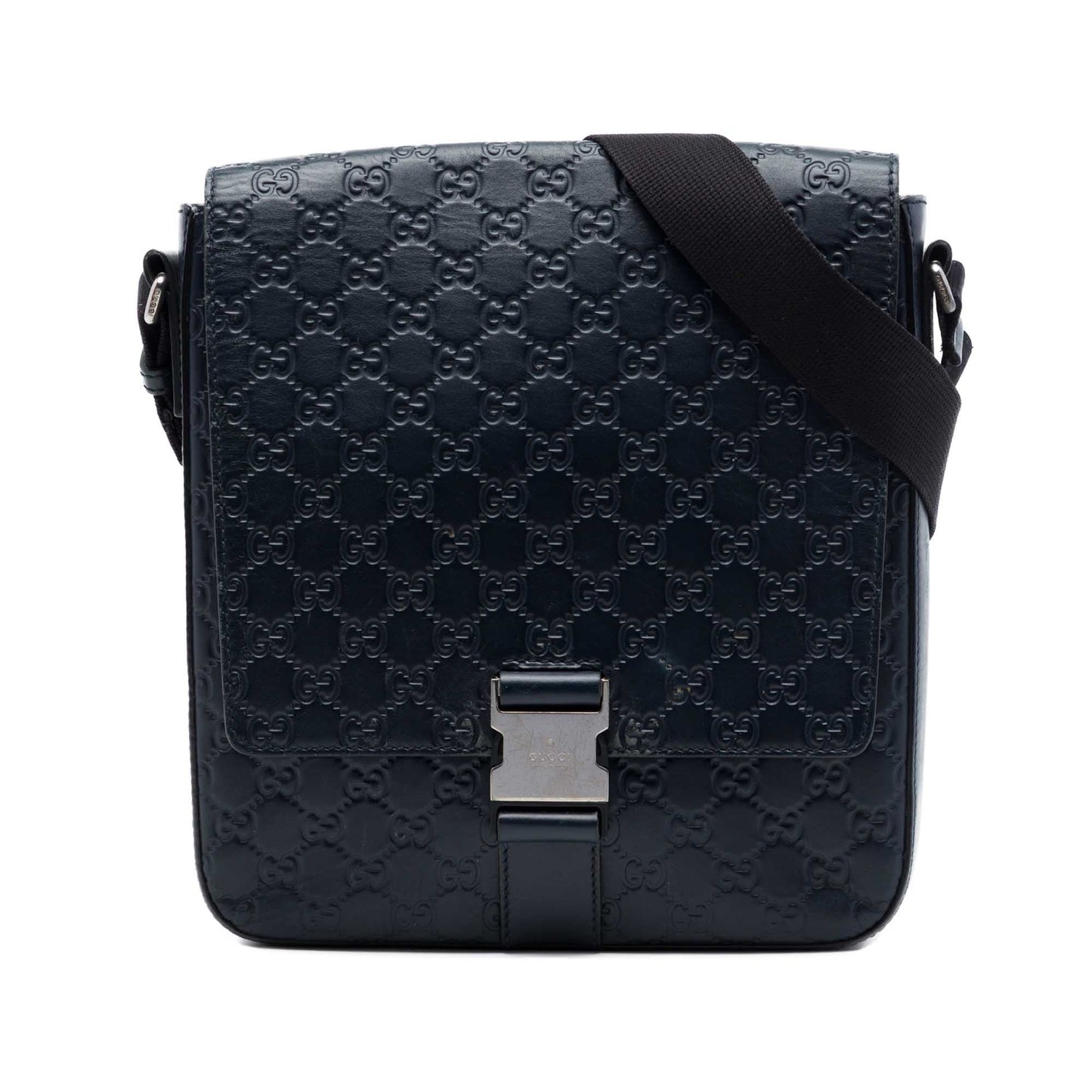 Gucci Guccissima Flap Messenger Bag