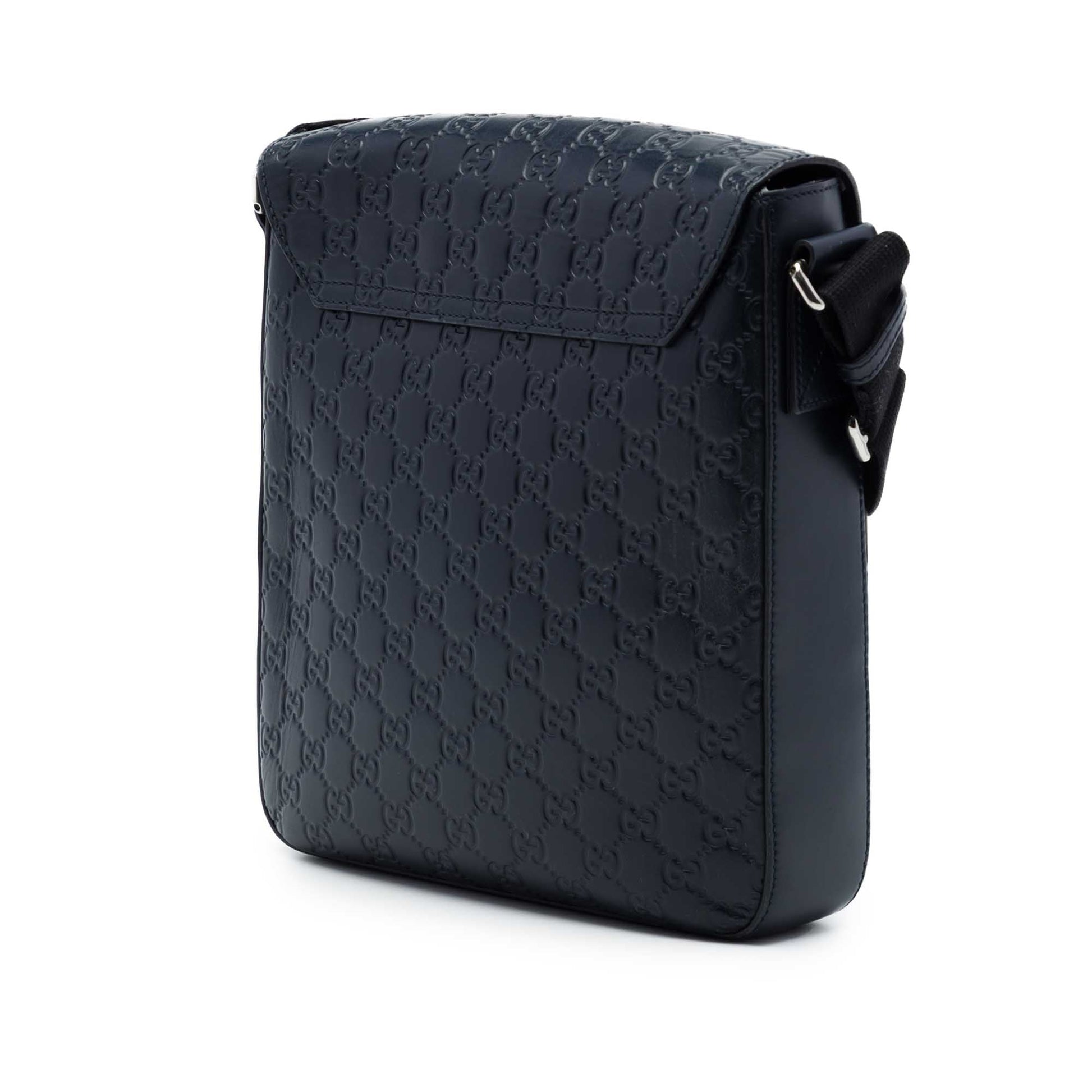Gucci Guccissima Flap Messenger Bag