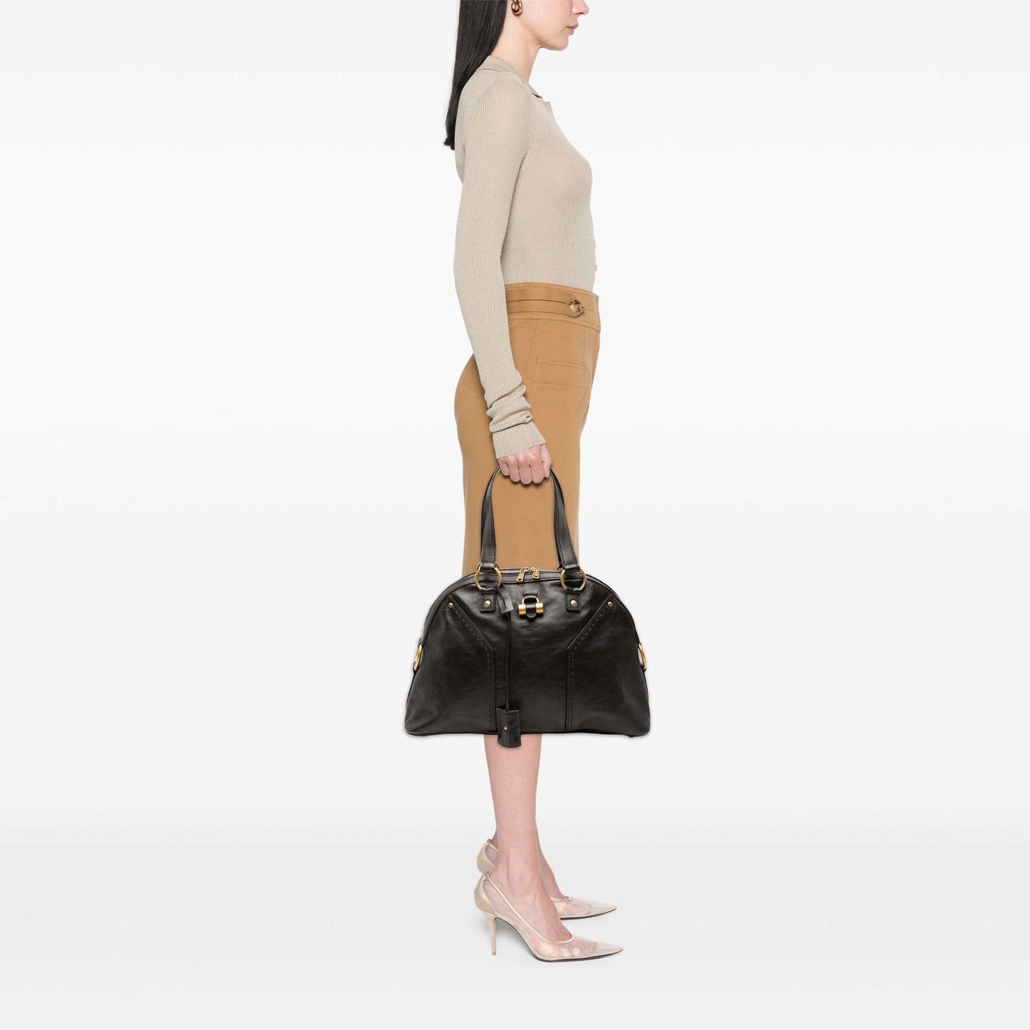 Saint Laurent Medium Leather Muse Shoulder Bag