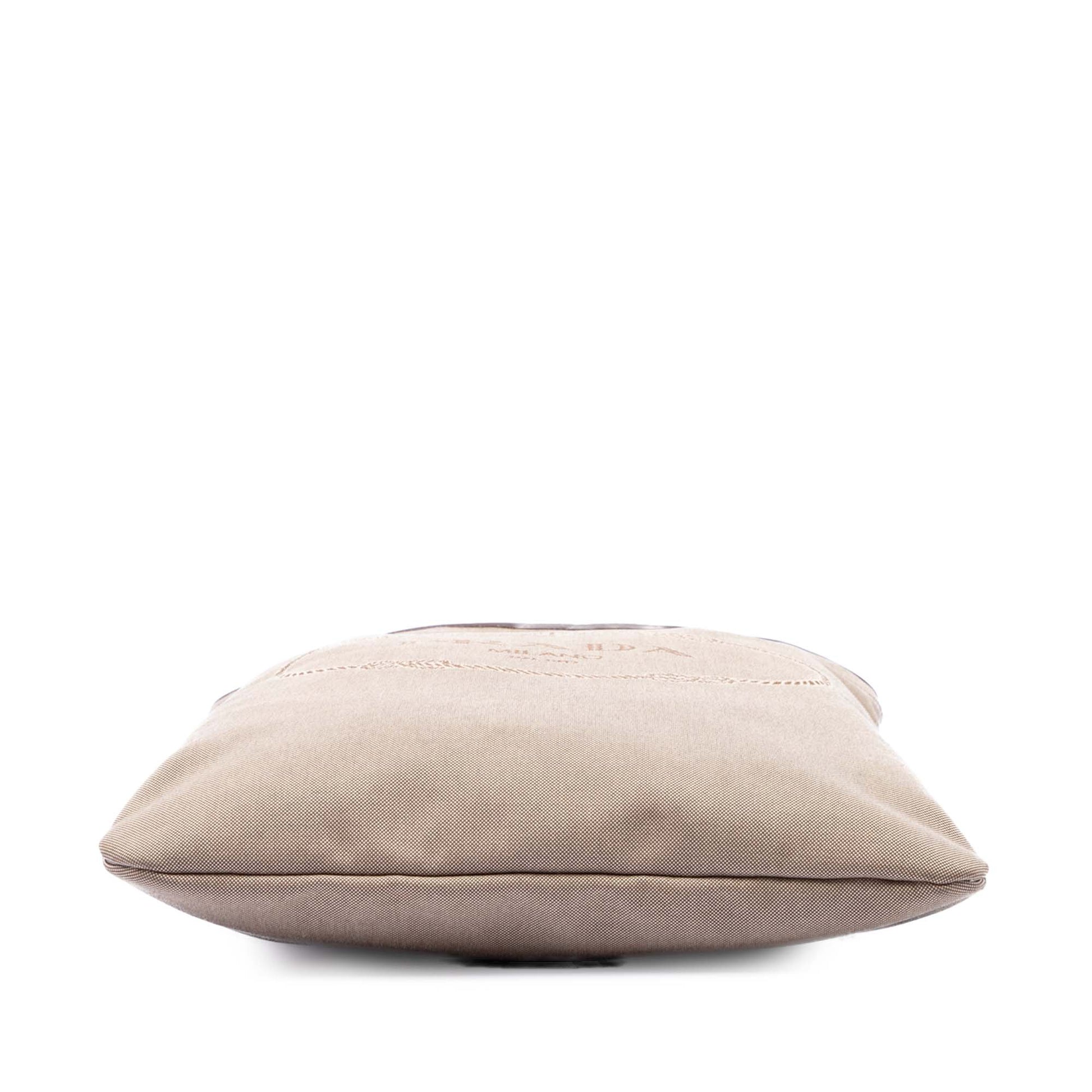 Prada Canvas Canapa Logo Messenger Bag