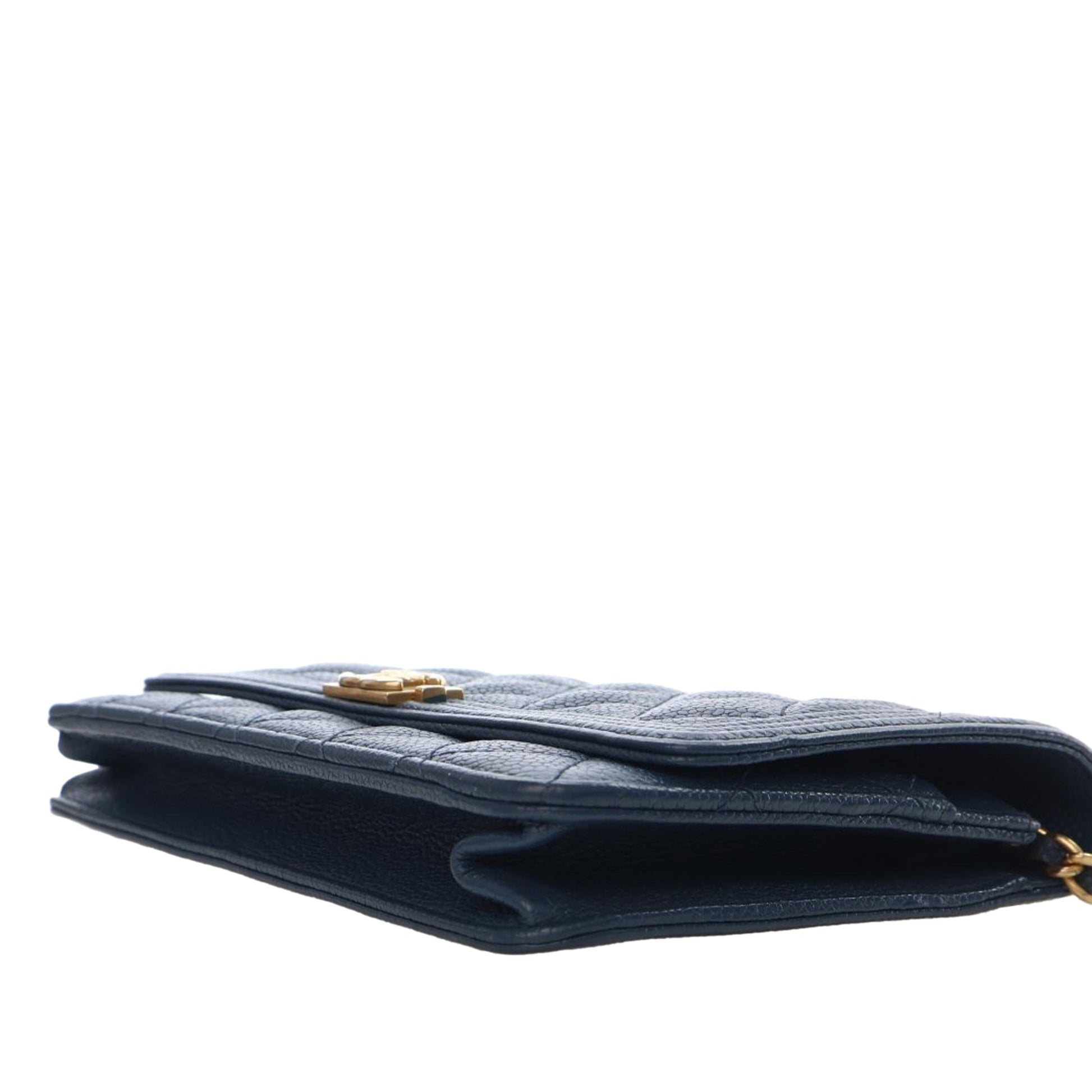 Chanel Quilted Caviar Boy Wallet on Chain