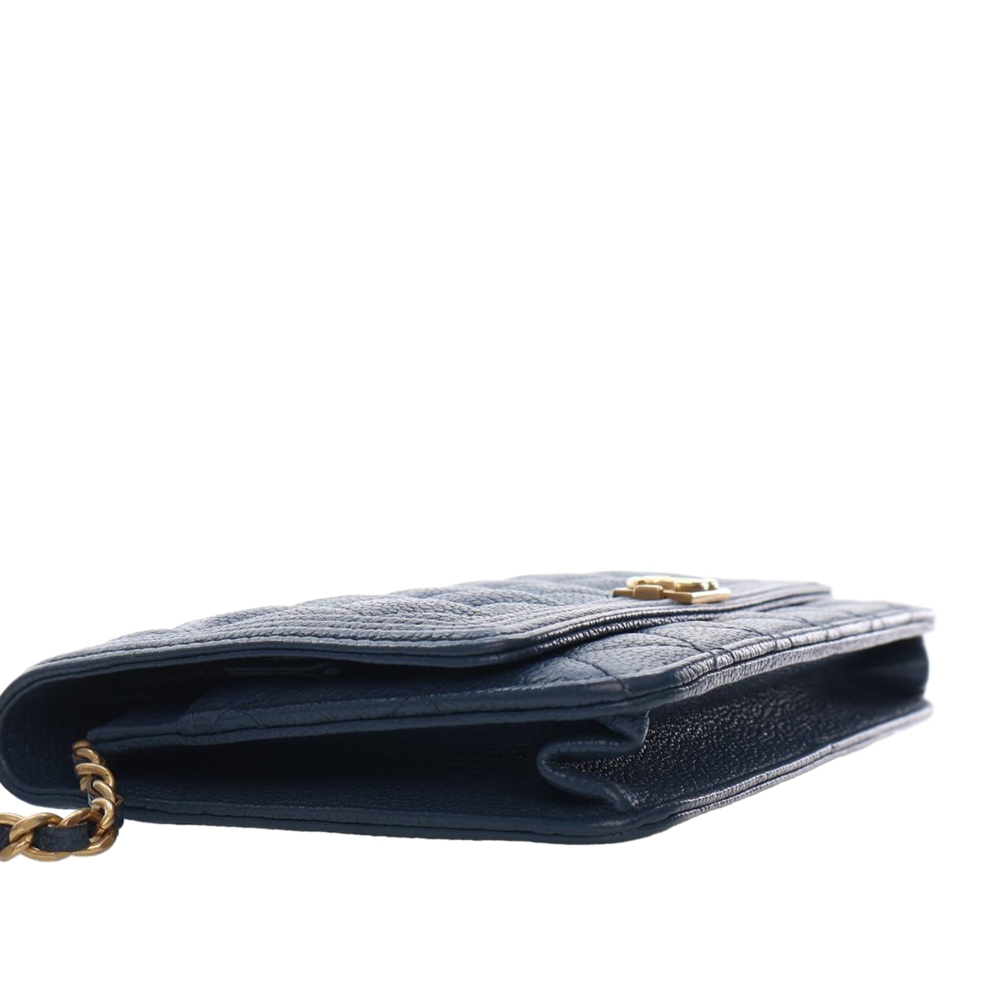 Chanel Quilted Caviar Boy Wallet on Chain