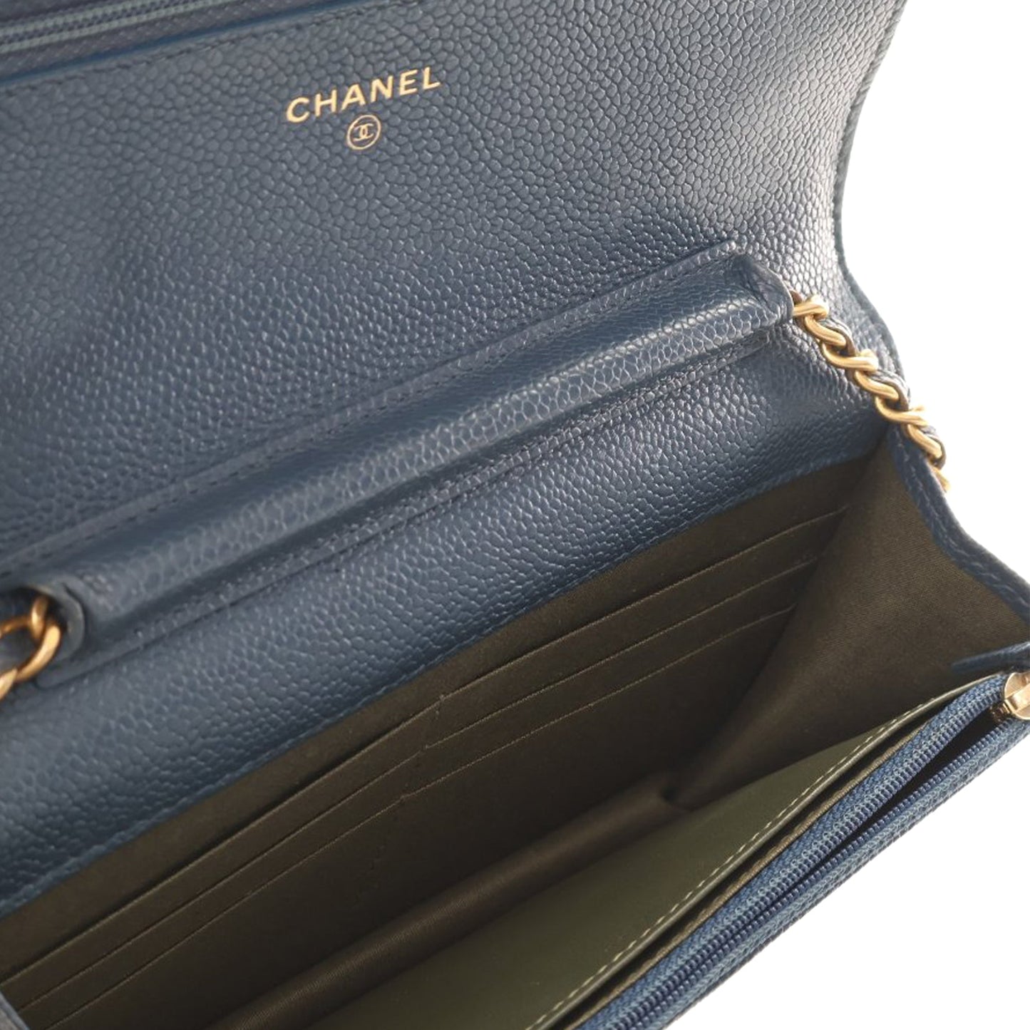 Chanel Quilted Caviar Boy Wallet on Chain