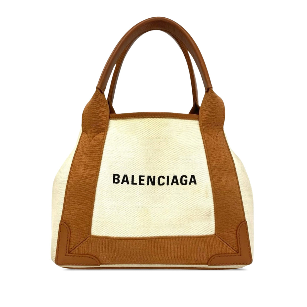 Balenciaga Navy Cabas XS Canvas Tote Bag