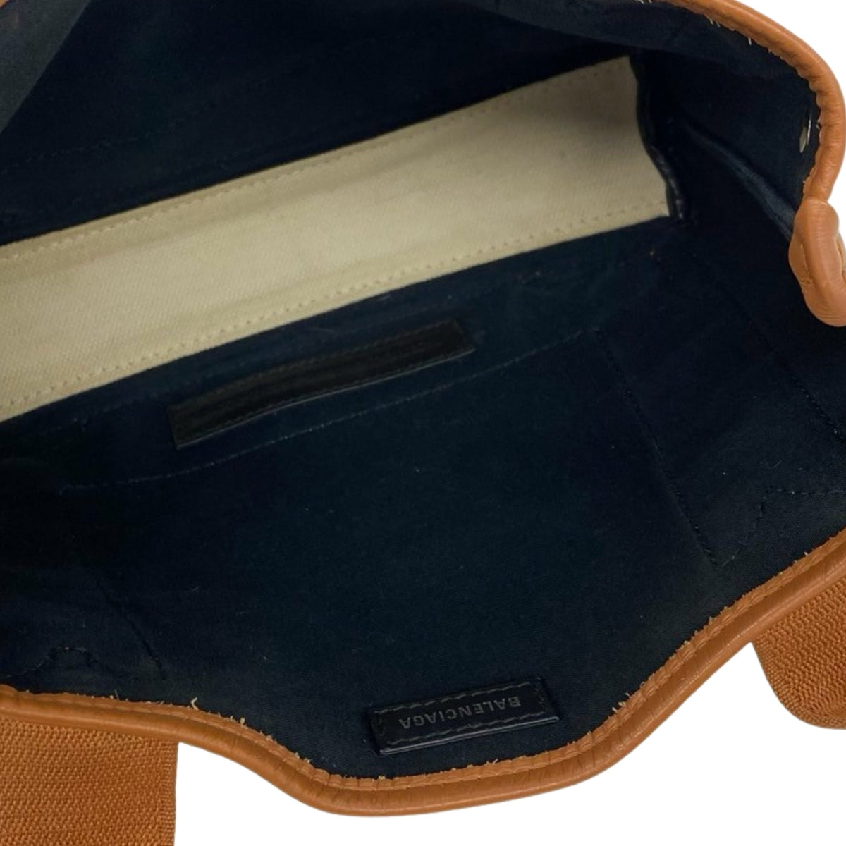 Balenciaga Navy Cabas XS Canvas Tote Bag