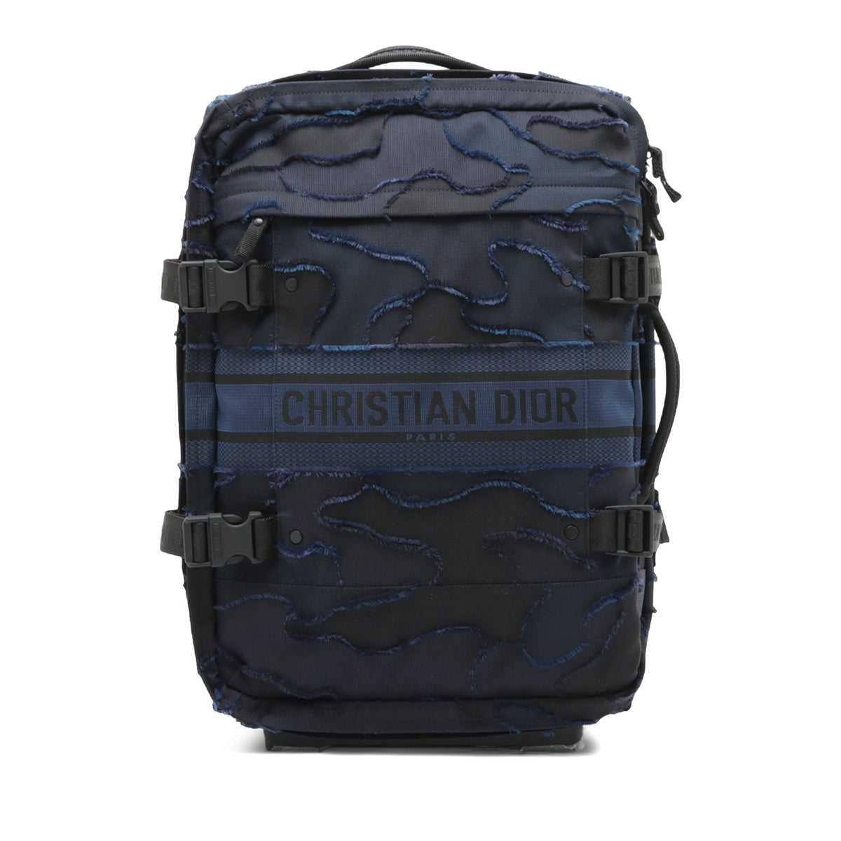 Dior DiorTravel Camouflage Technical Canvas Luggage Bag — Black