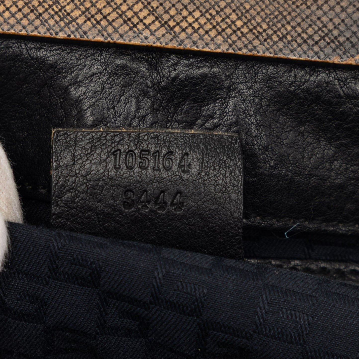 Gucci Calfskin Wood Frame Handbag