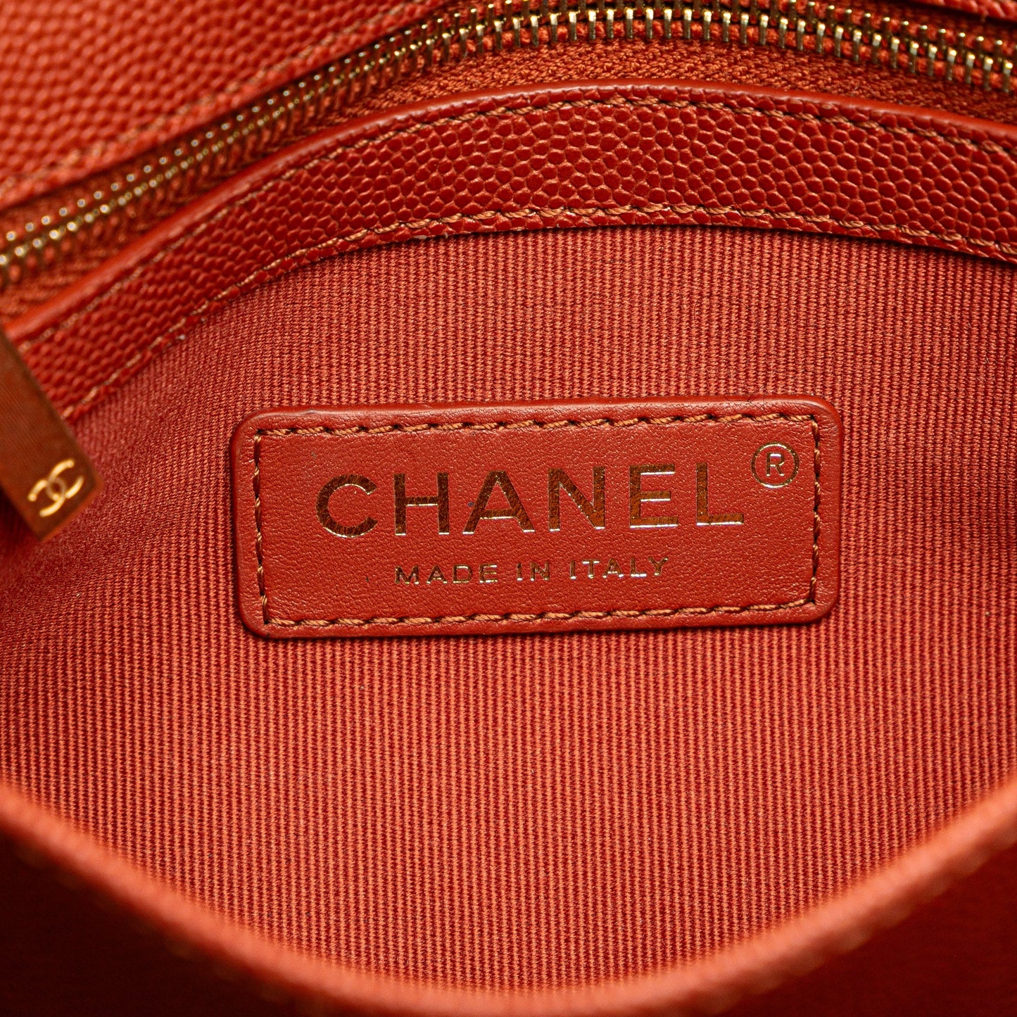 Chanel Mini CC Quilted Caviar Messenger Single Flap