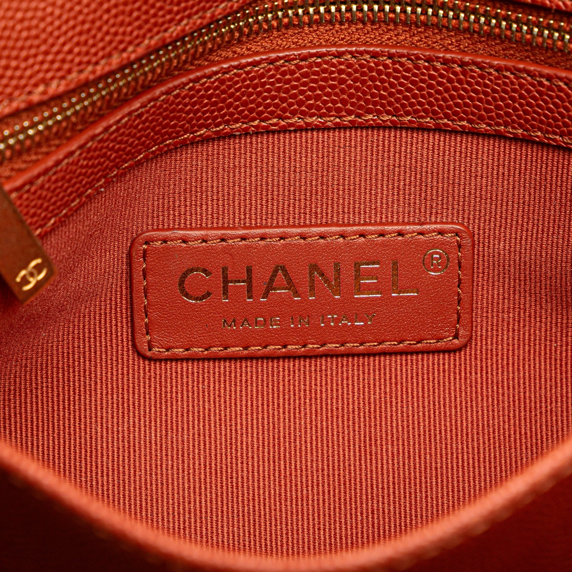 Chanel Mini CC Quilted Caviar Messenger Single Flap