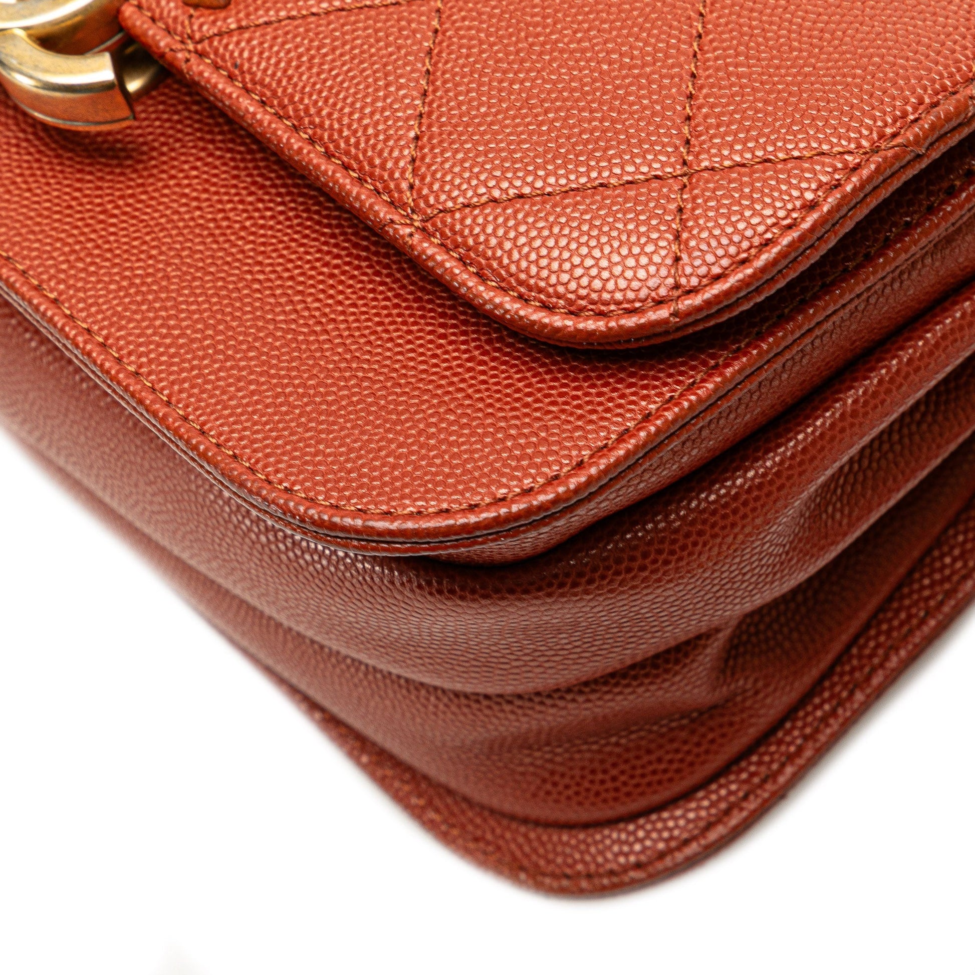 Chanel Mini CC Quilted Caviar Messenger Single Flap