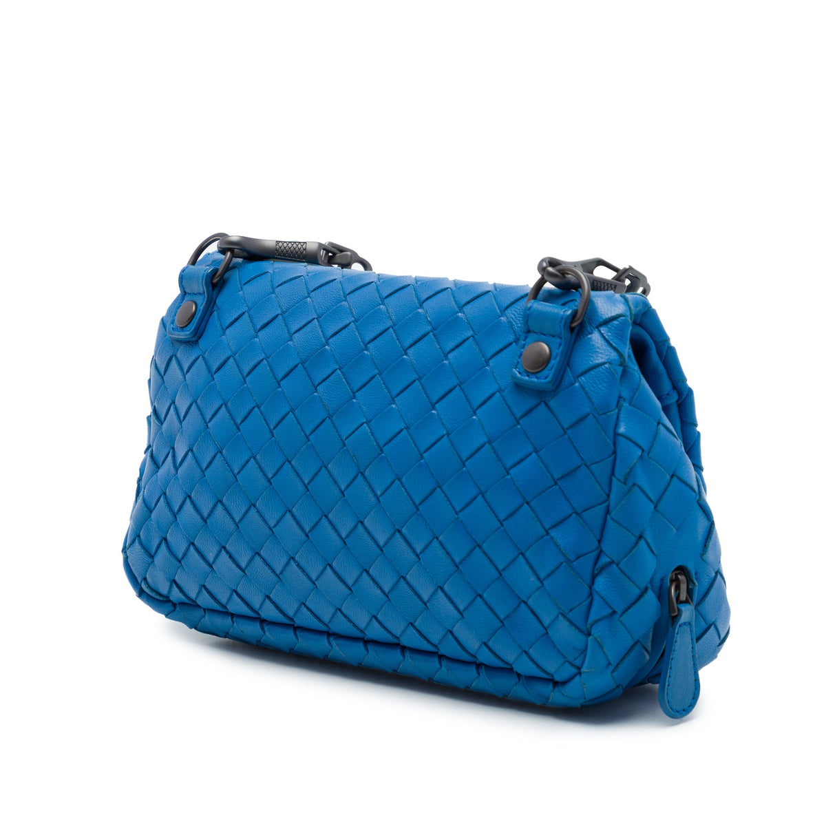 Bottega Veneta Mini Nappa Intrecciato Expandable Chain Flap Crossbody