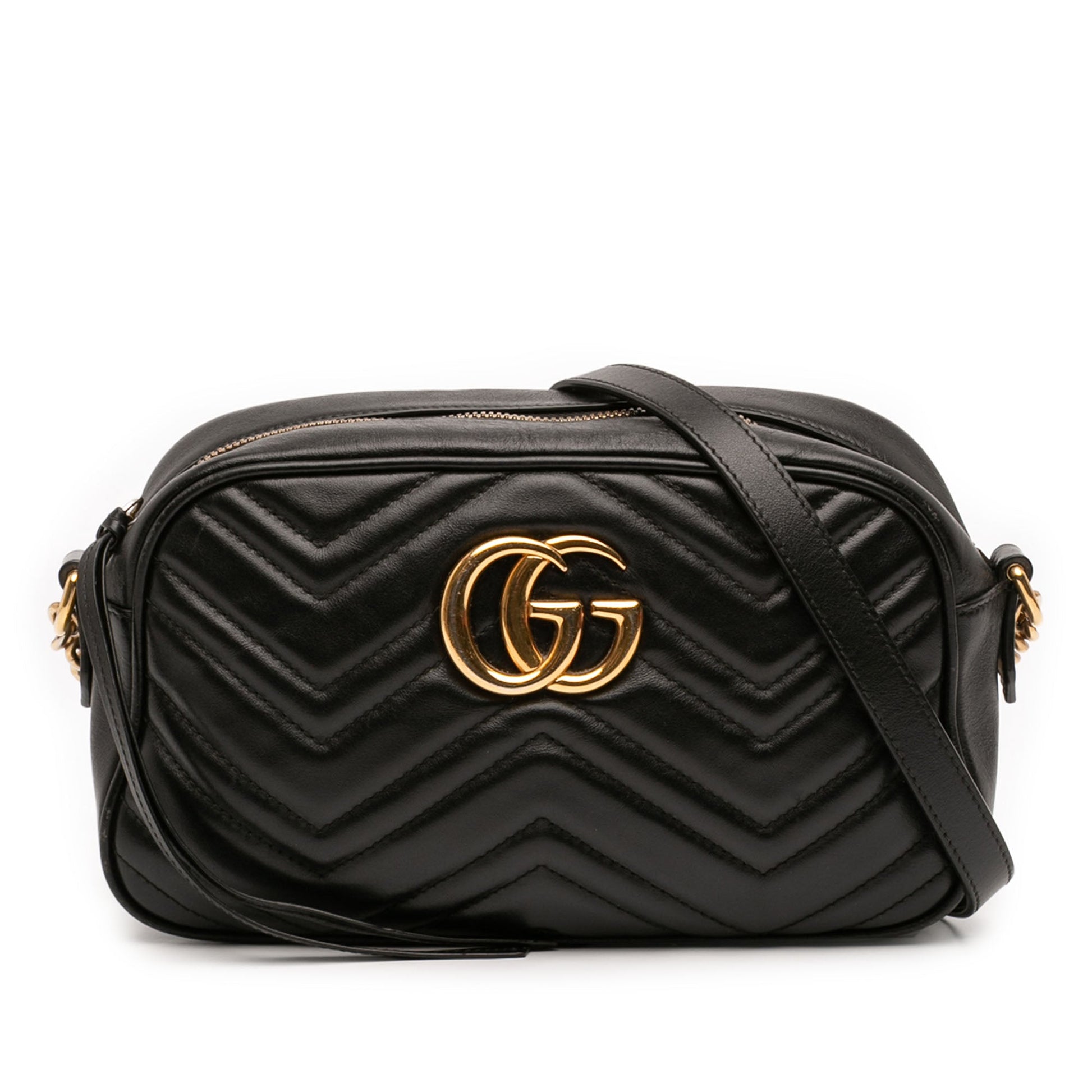 Gucci Small GG Marmont Matelasse Calfskin Crossbody