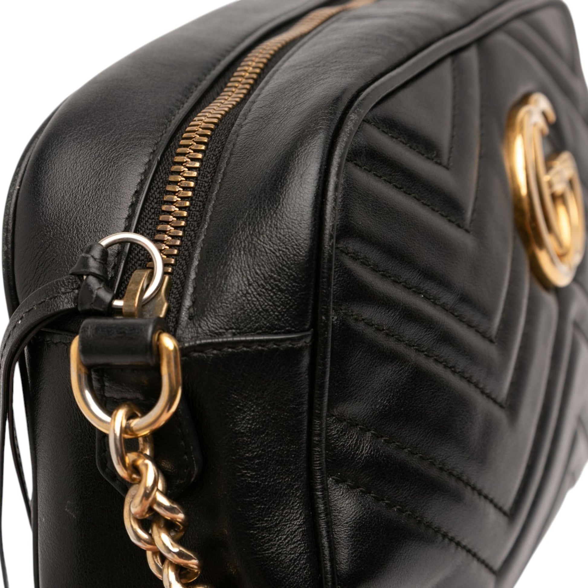 Gucci Small GG Marmont Matelasse Calfskin Crossbody