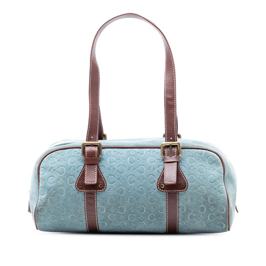 Celine C Macadam Suede Shoulder Bag